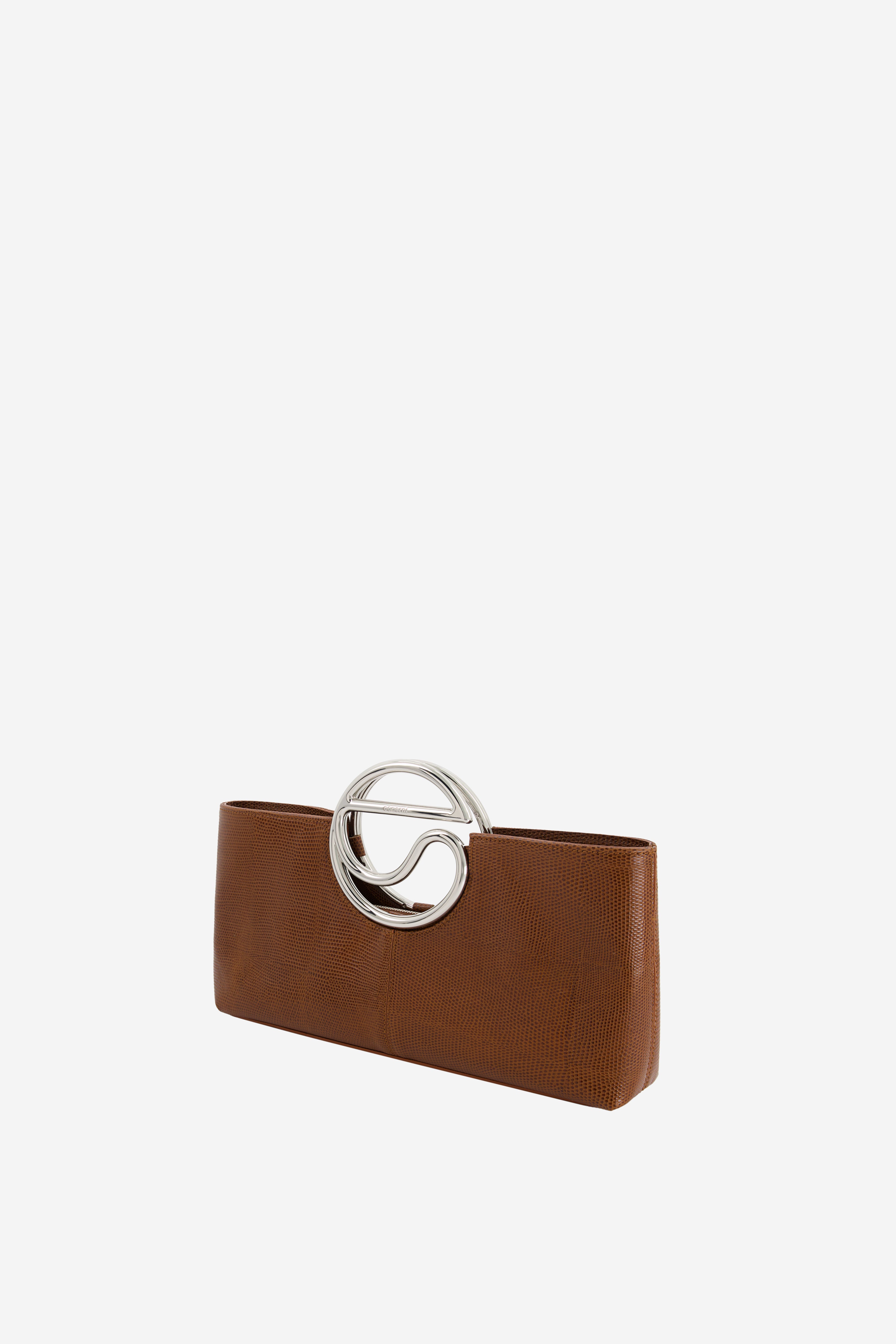 Lizard Print C Clutch
