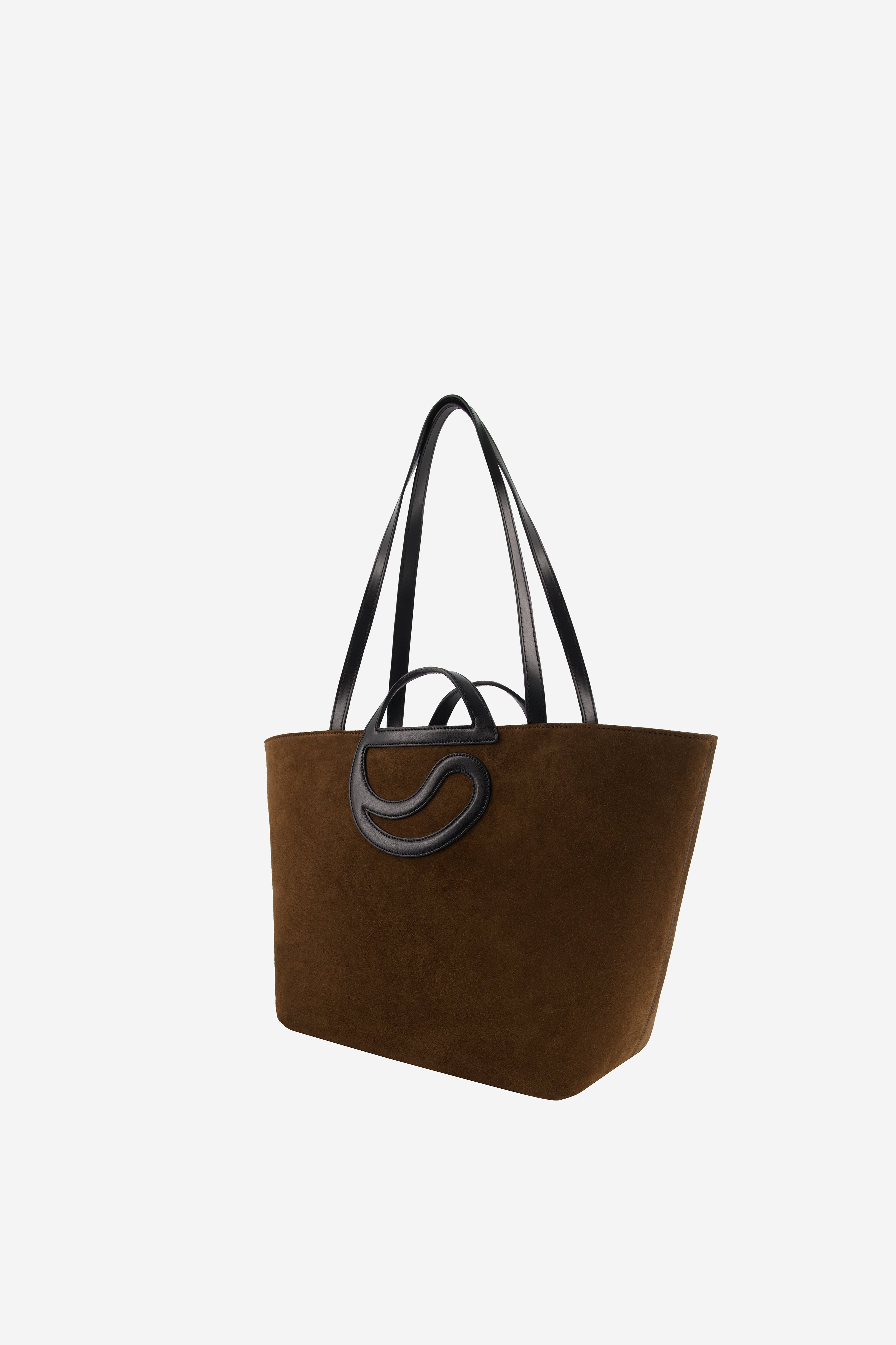 Suede C Handle Cabas