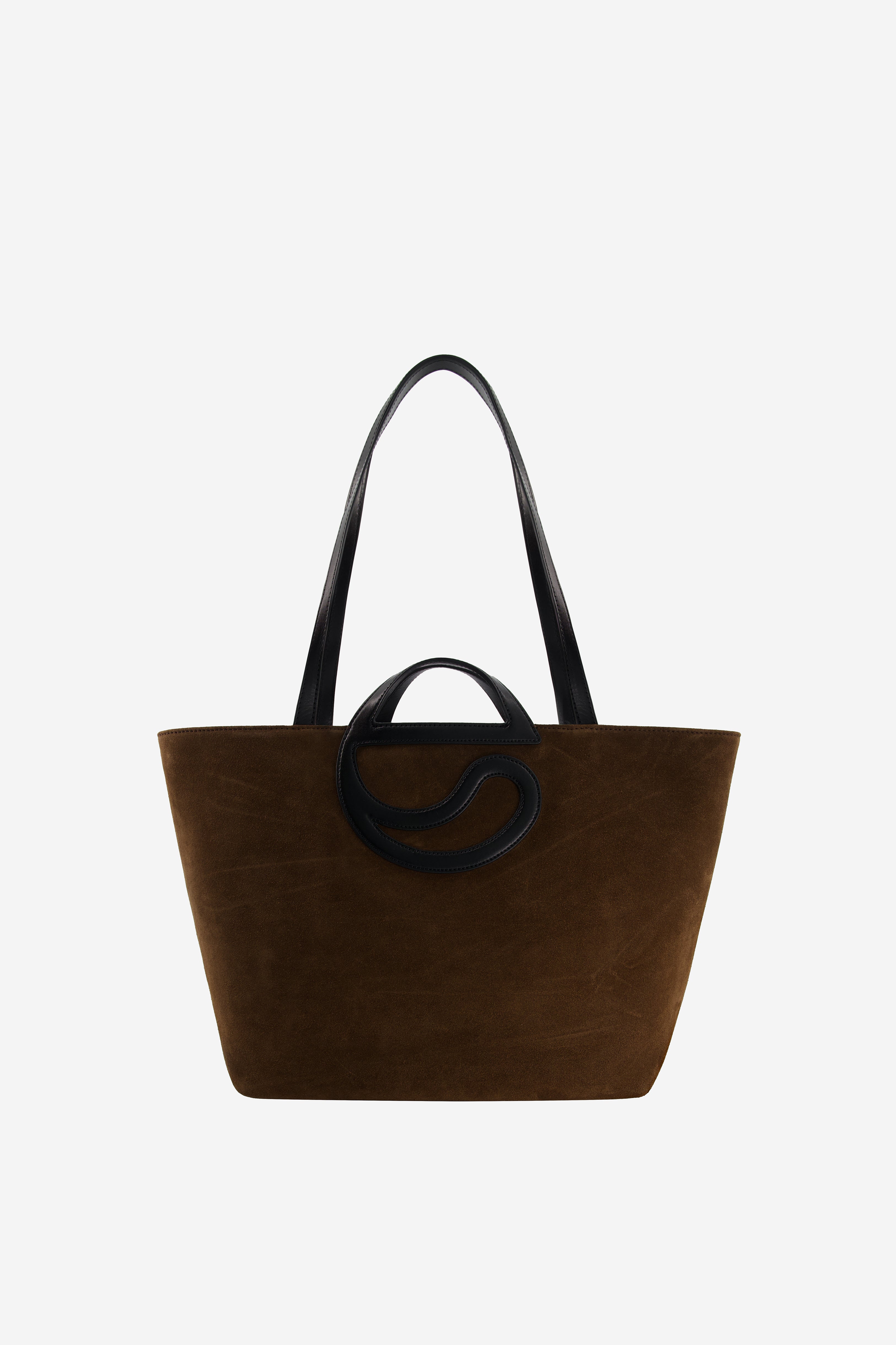 Suede C Handle Cabas
