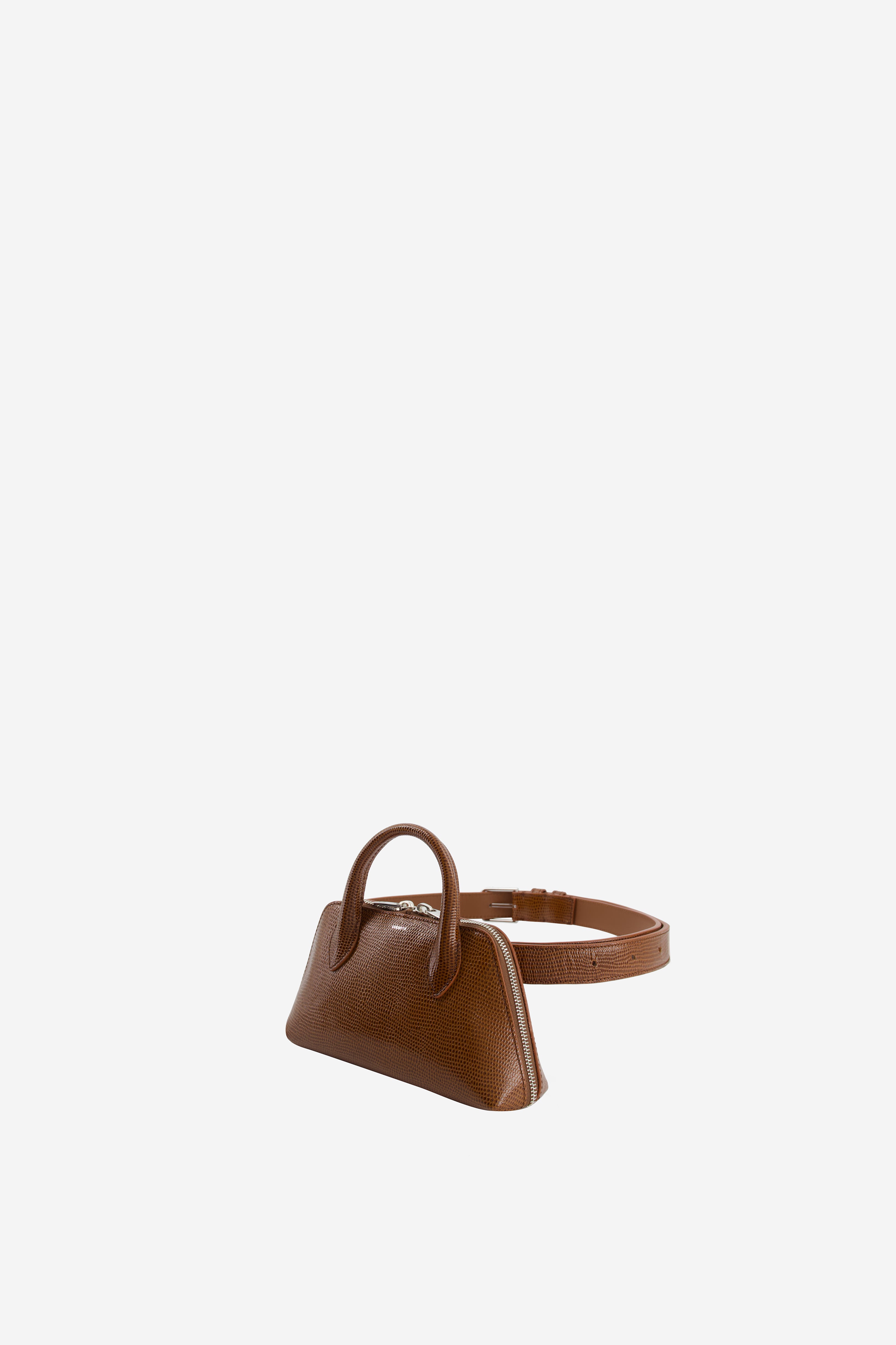 Lizard Print Duffle Belt Bag