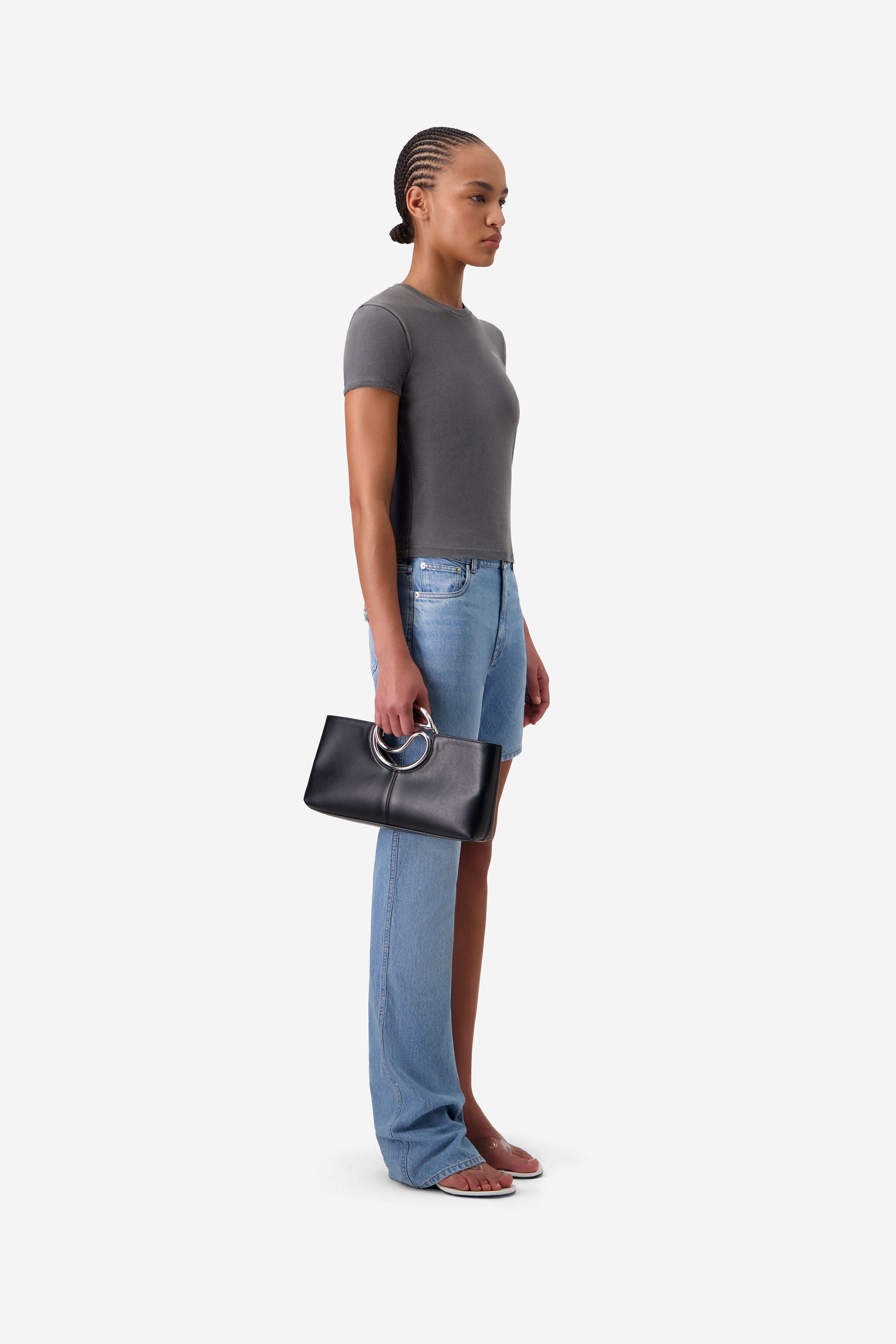 One-leg Boyfriend Denim Pants