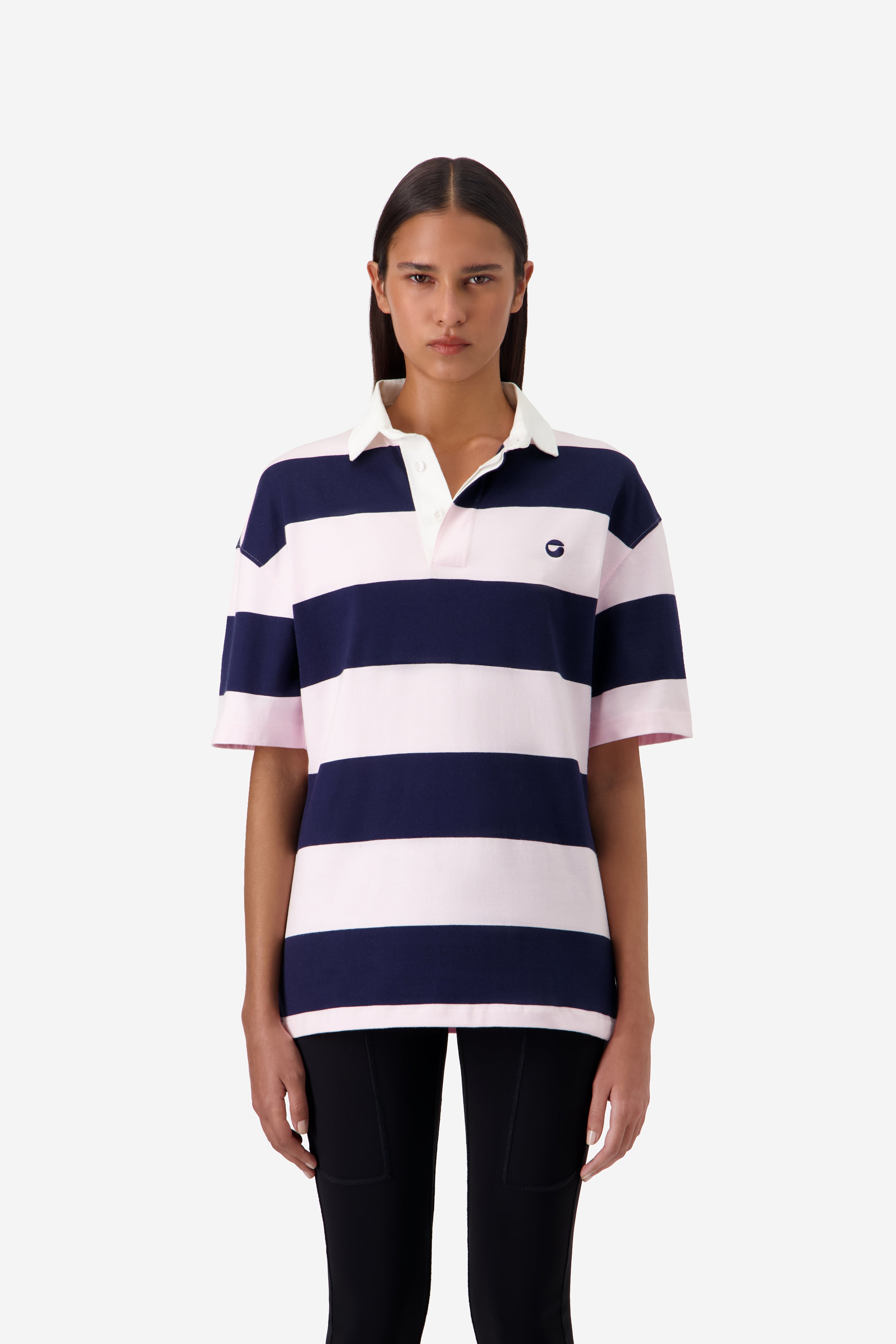 Striped Polo Top