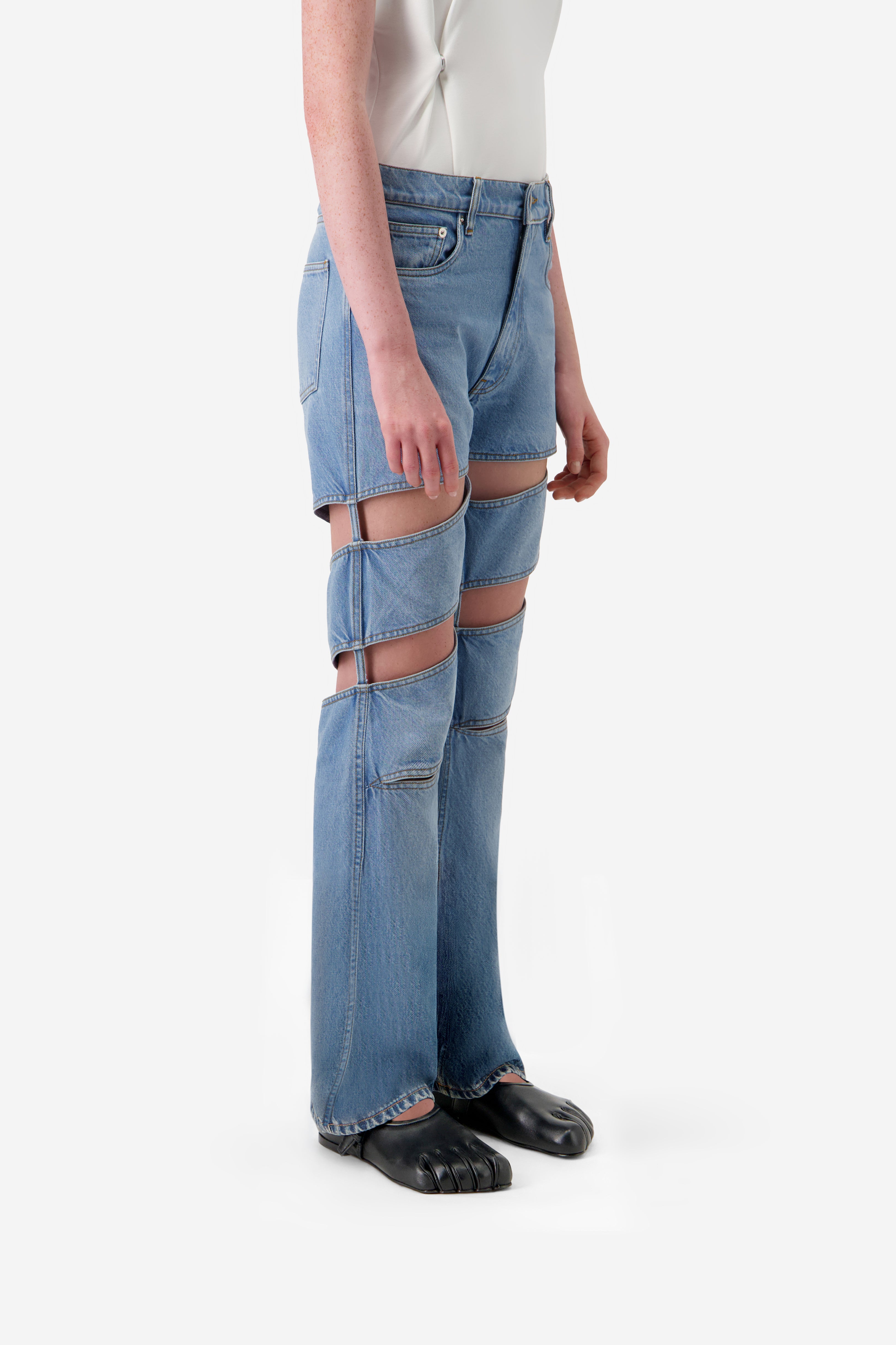 Spiral Denim Pants