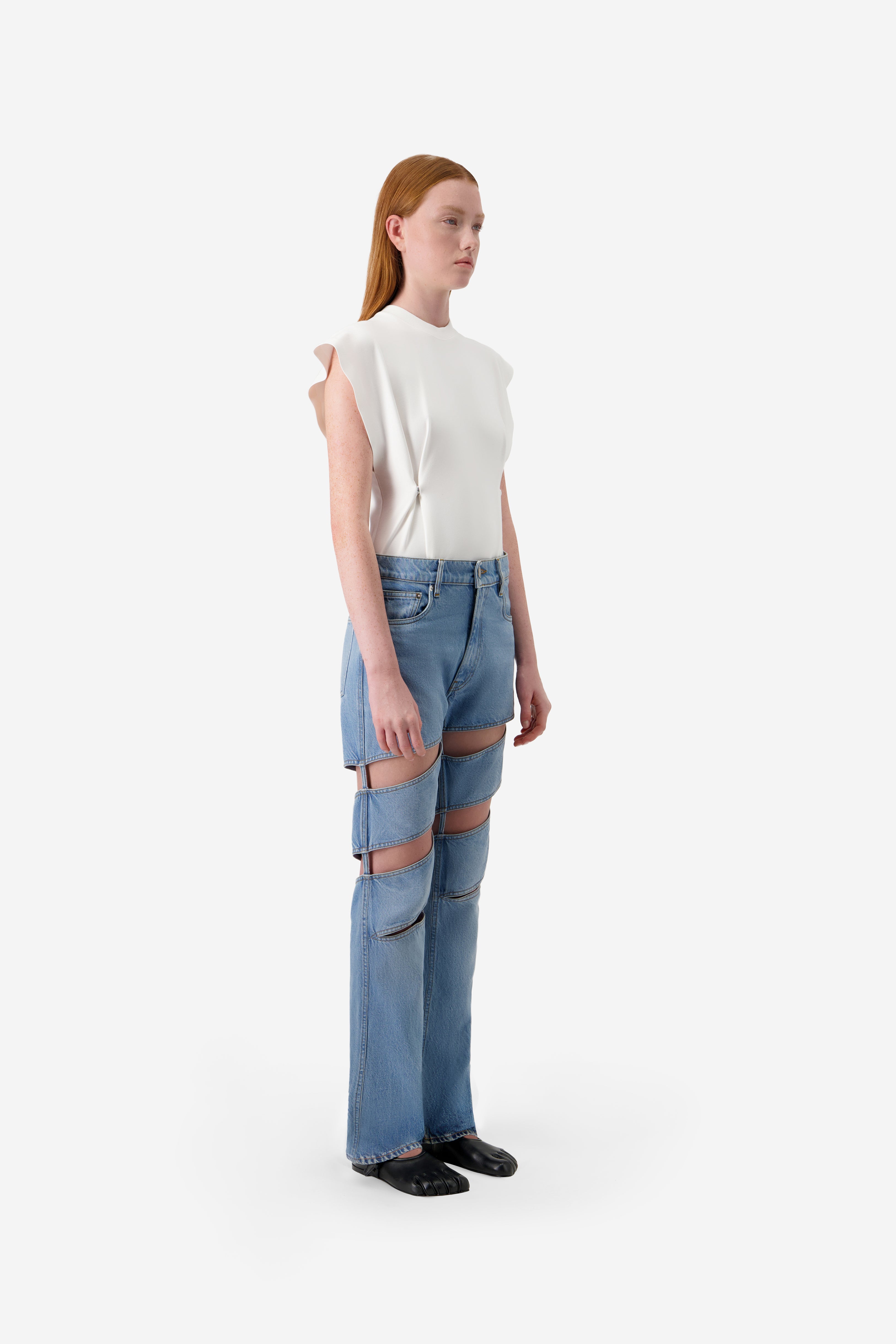 Spiral Denim Pants