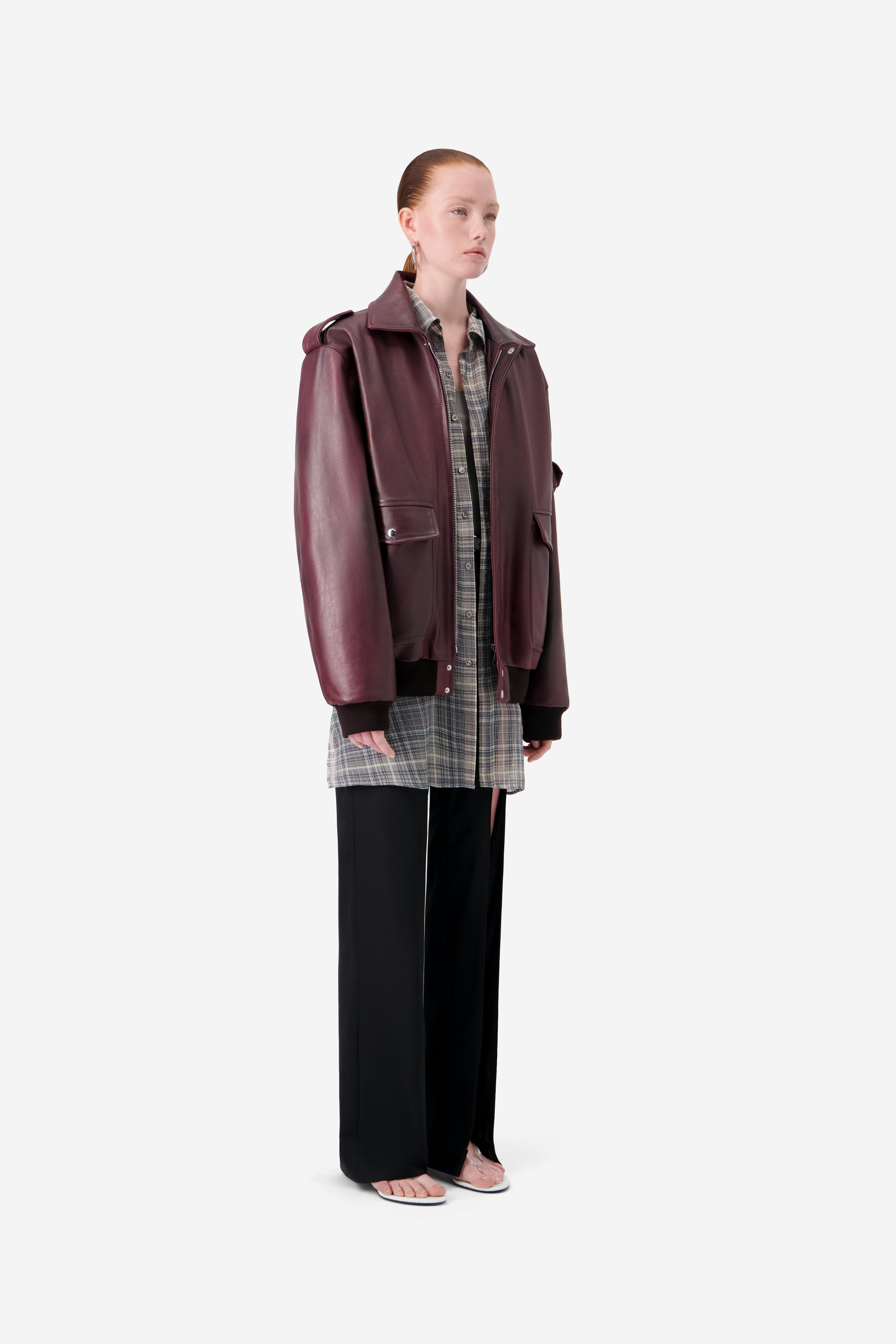 Oversized Leather Jacket