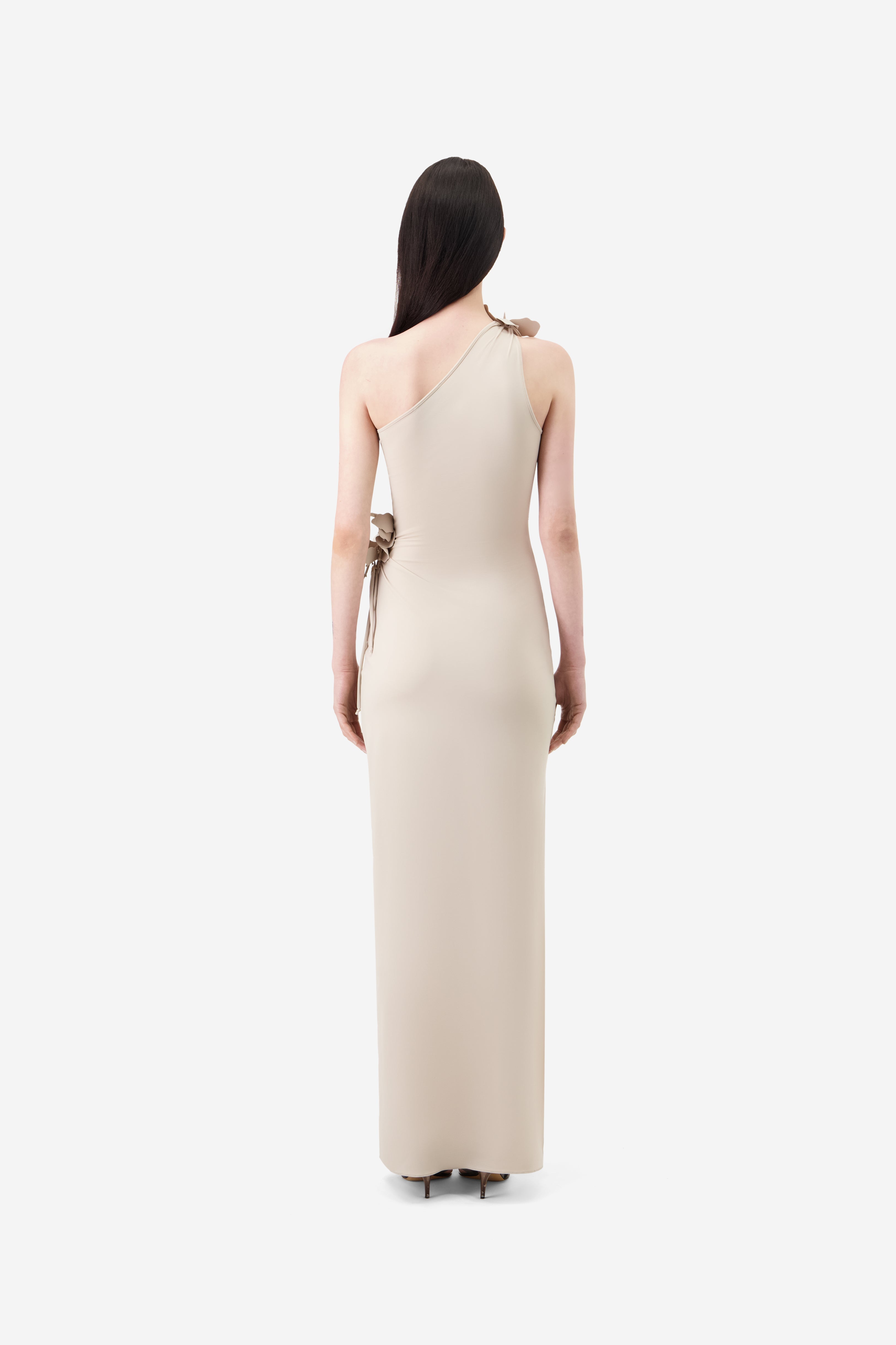 Asymmetric Flower Gown