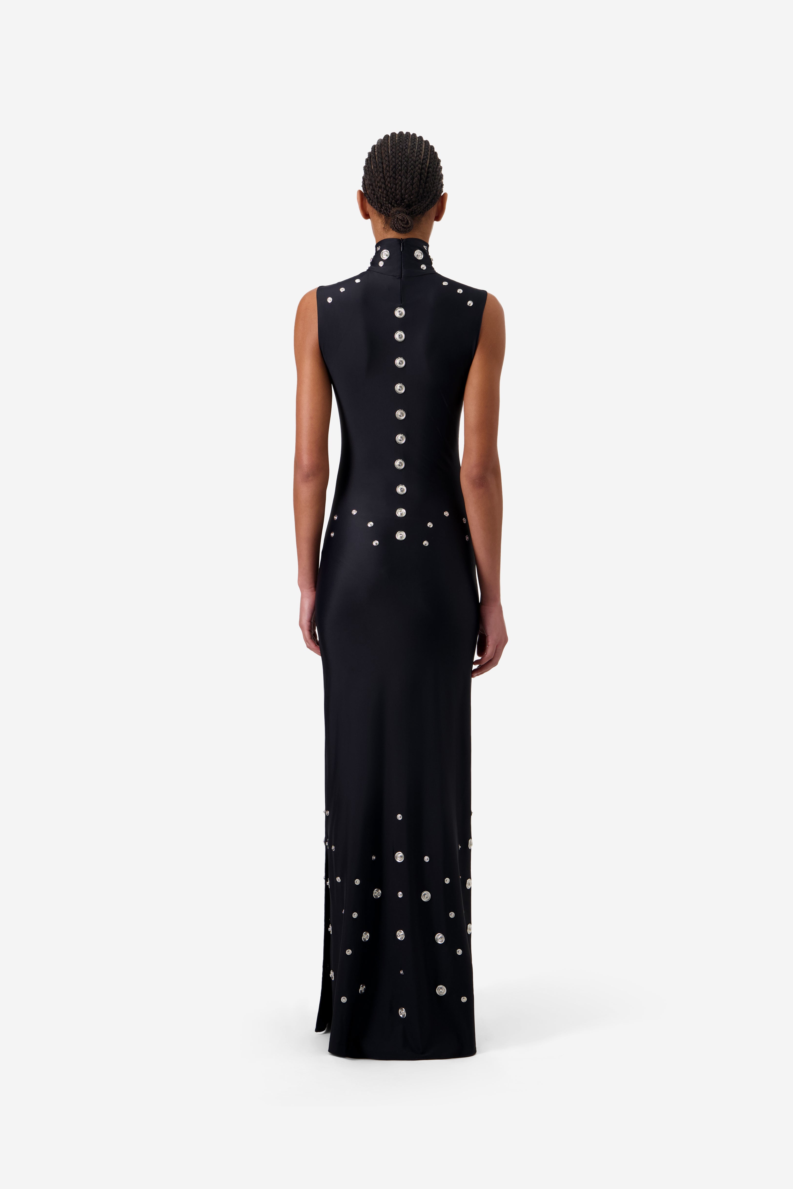 Sleevless Snaps Dress