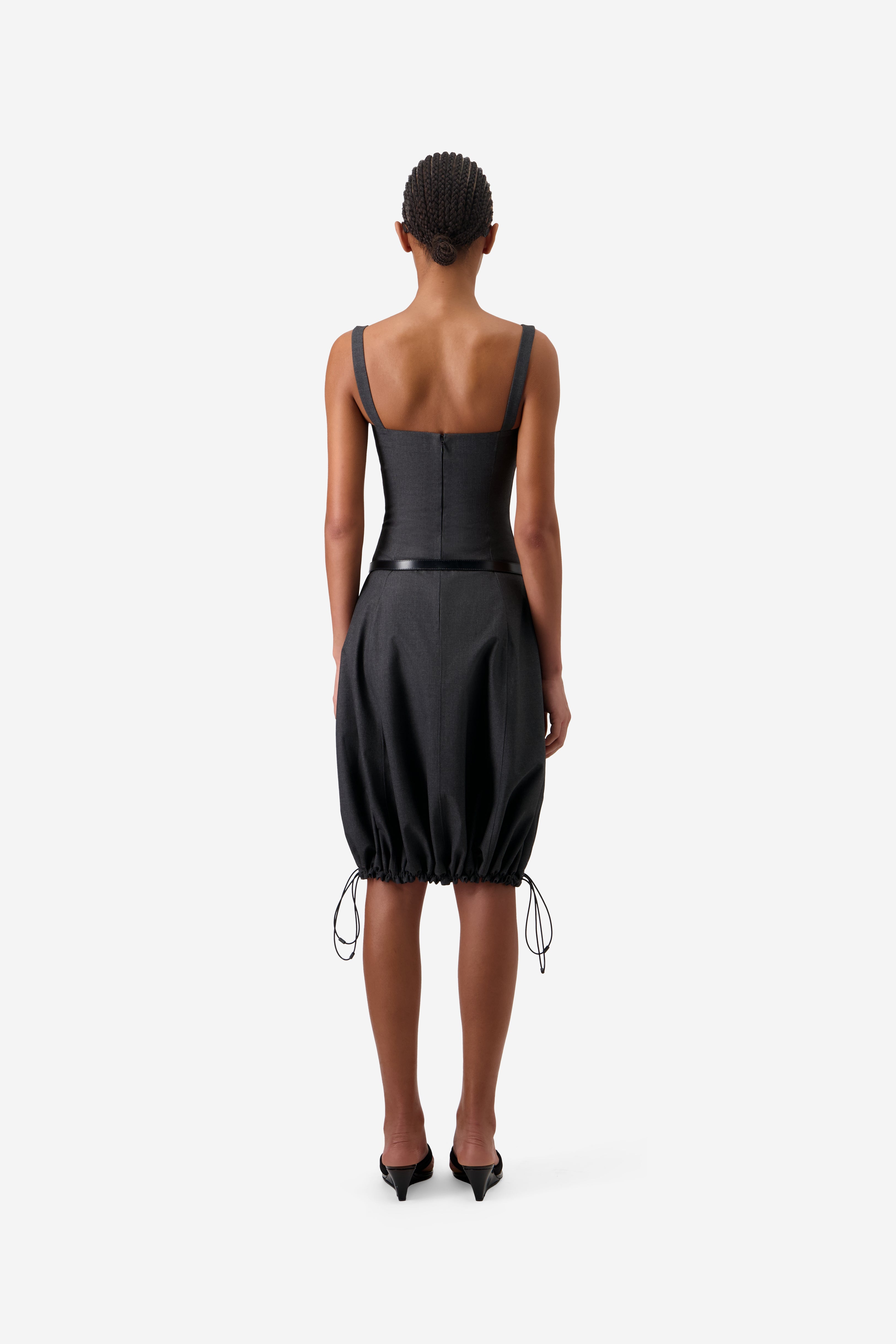Technical Tailored Balloon Dress