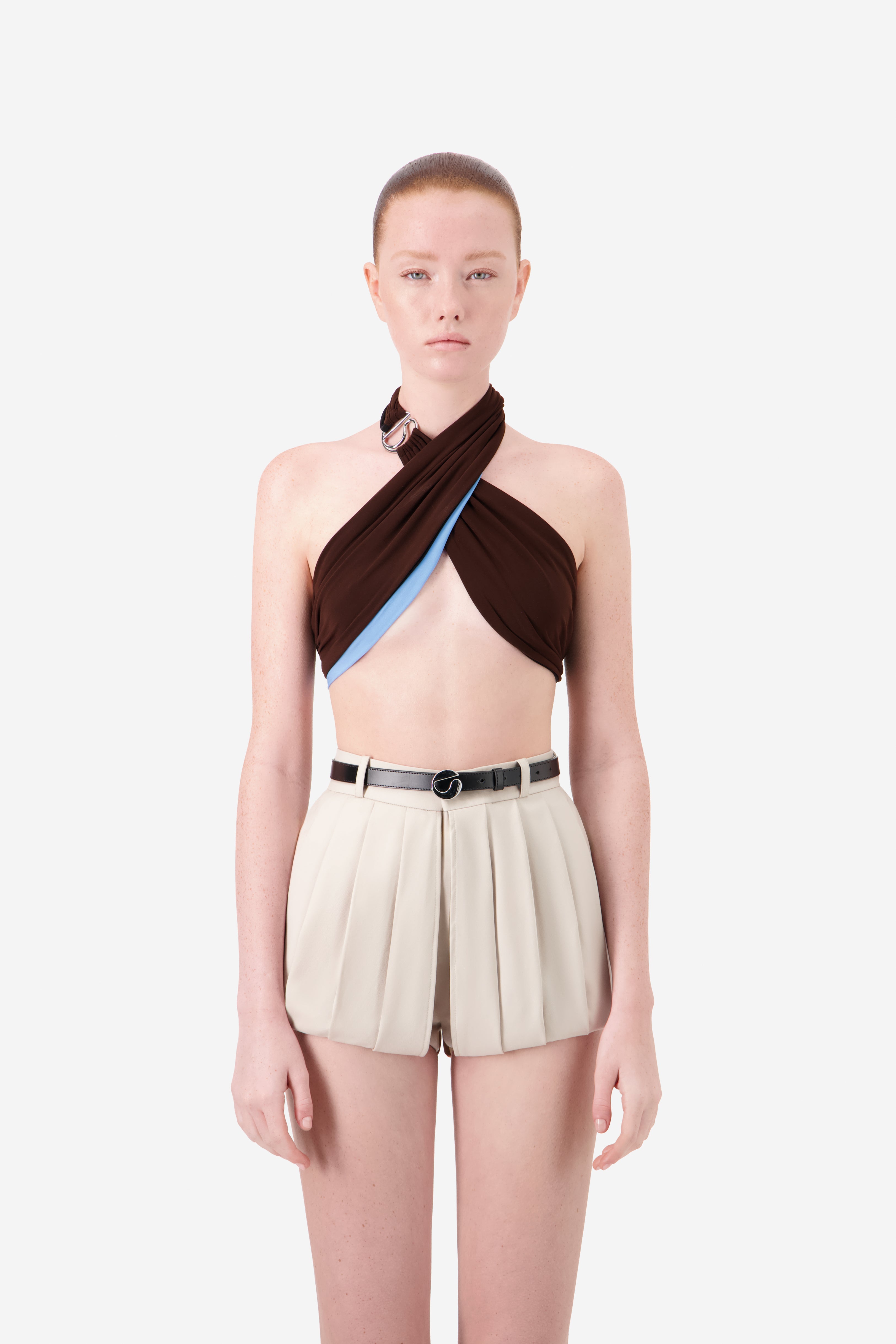 Multi Pleats Shorts