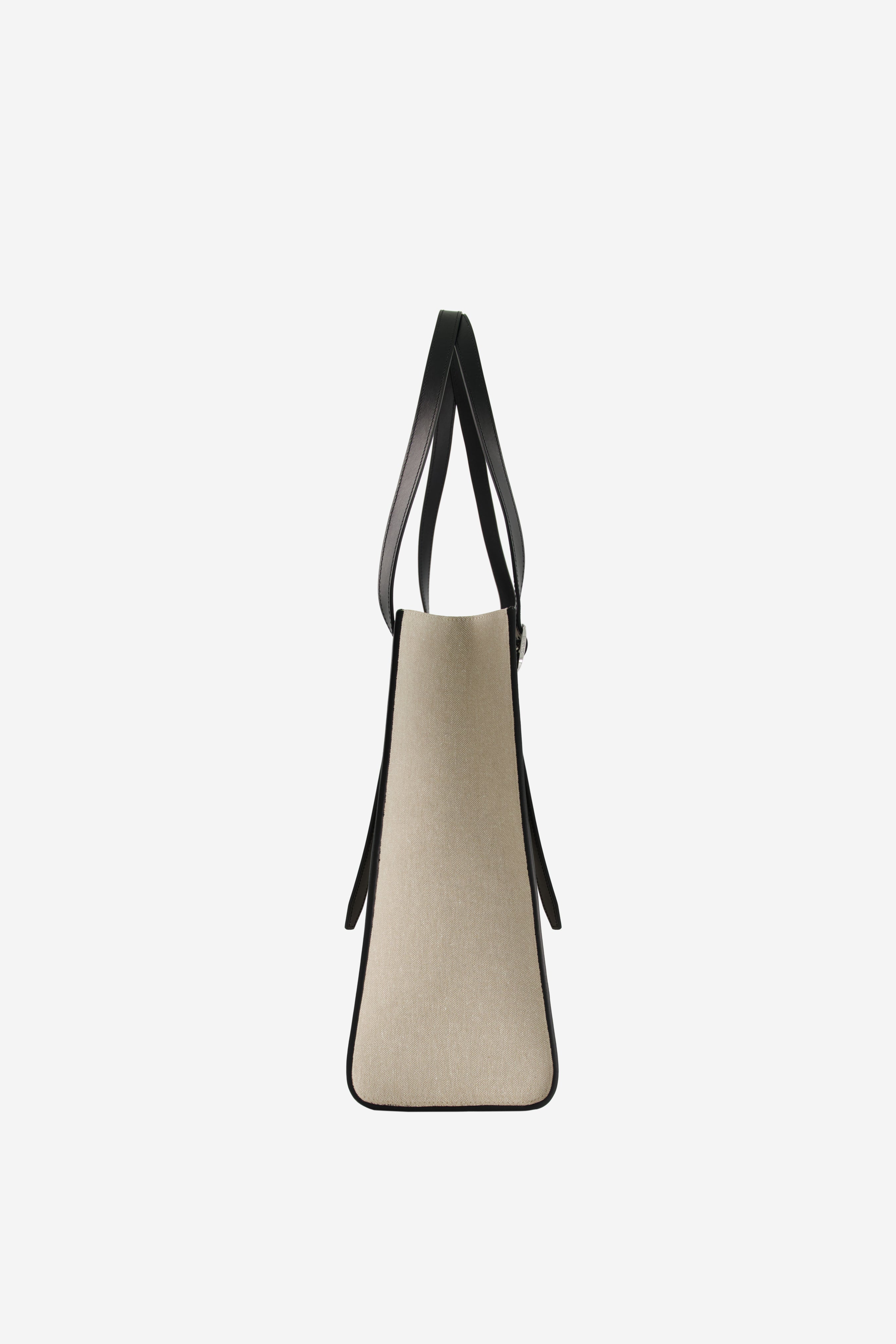 Branded Canvas Belt Tote Bag