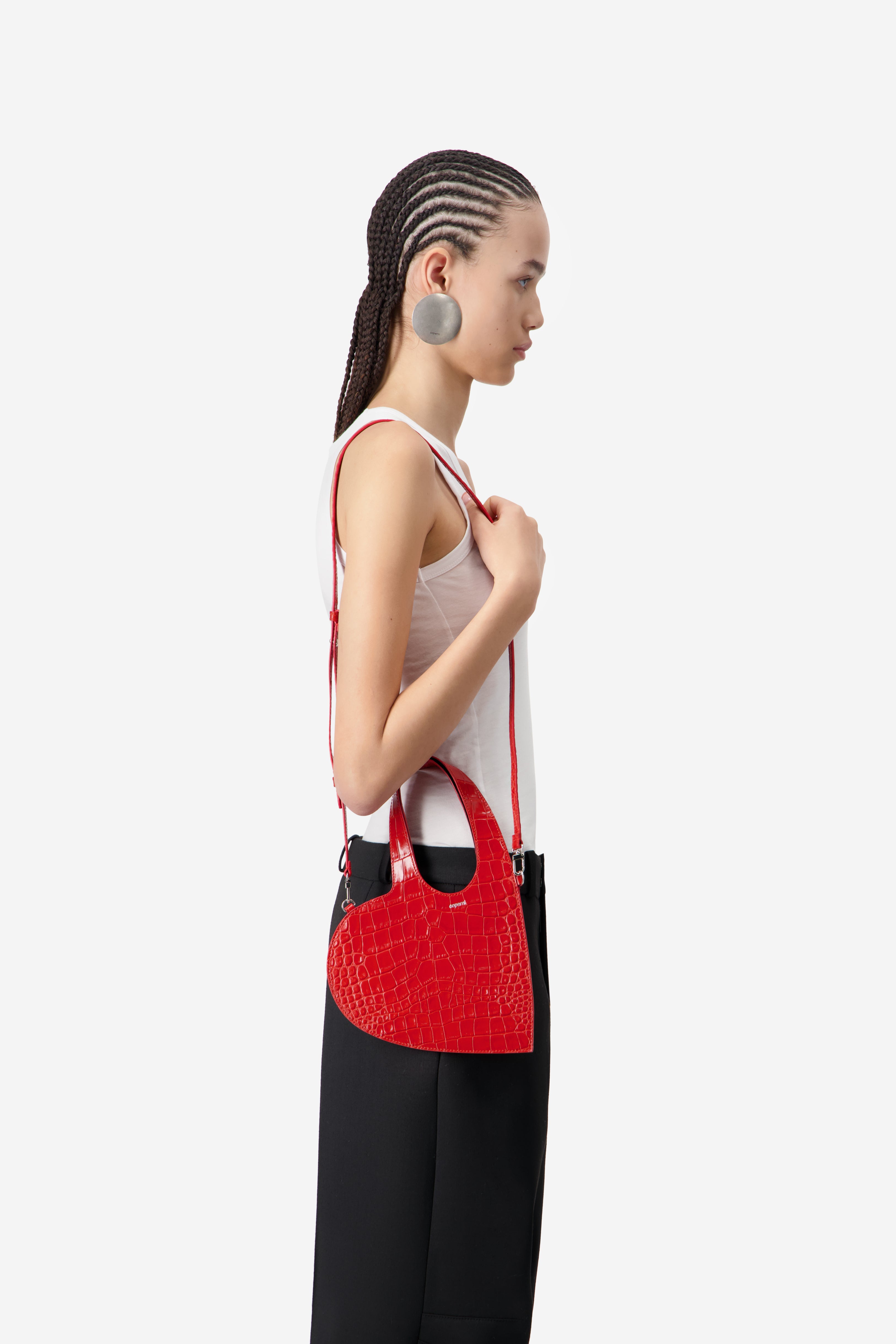 Mini Heart Tote Croco