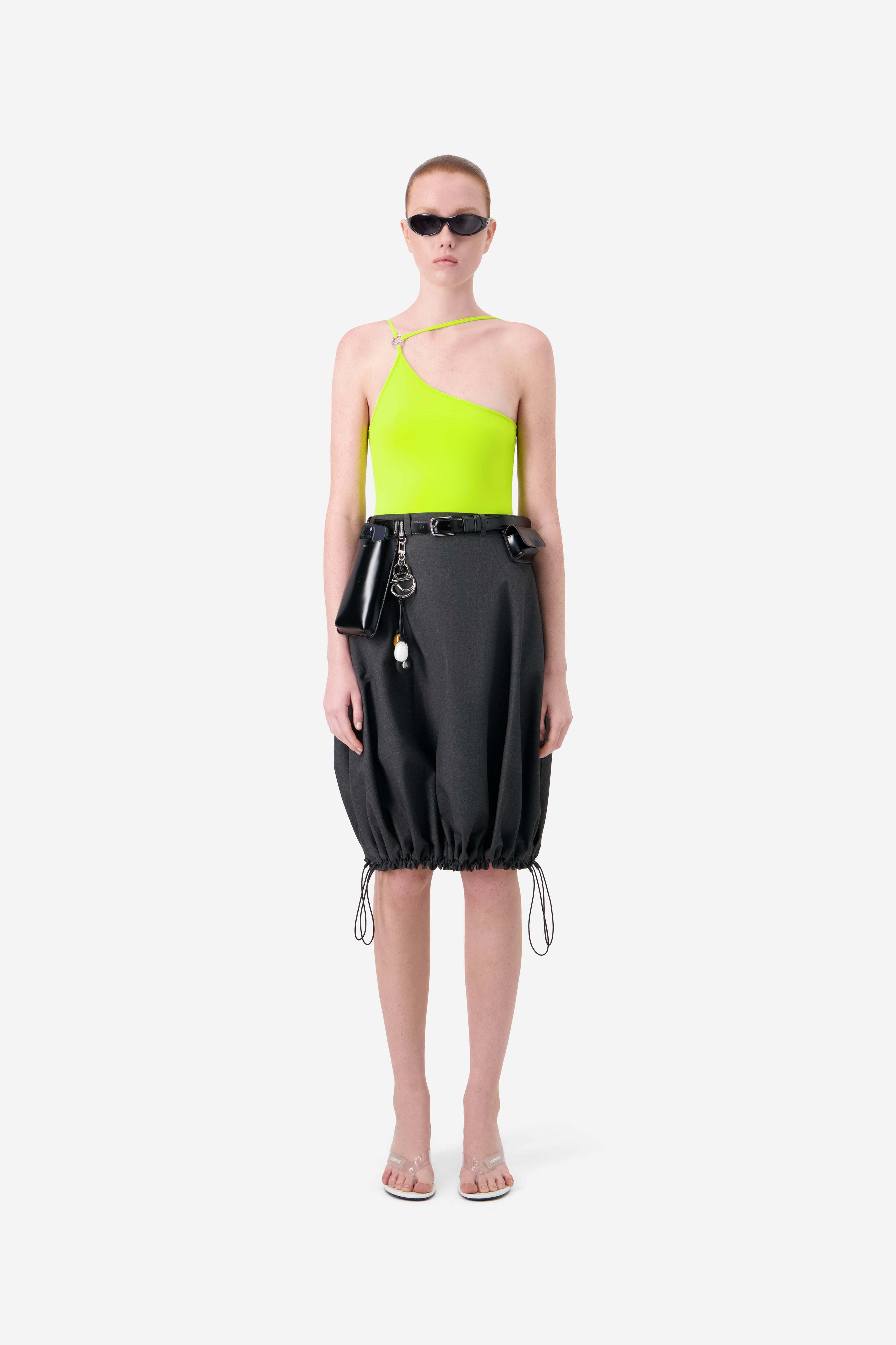 Technical Tailored Balloon Skirt