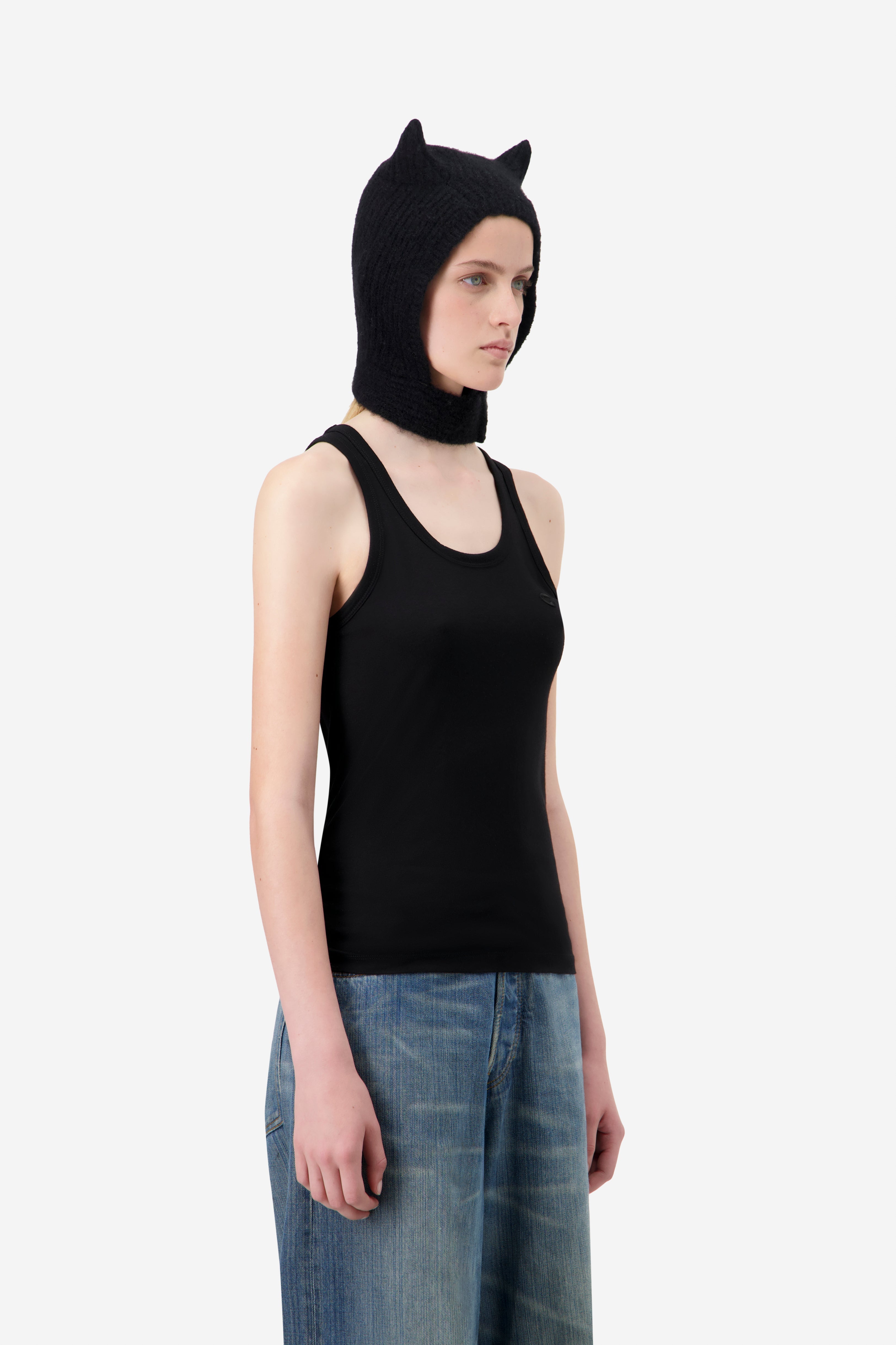 Knitted Horn Beanie
