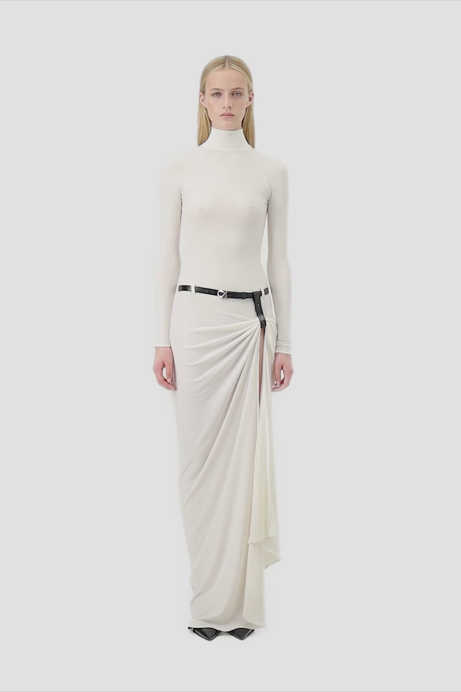 Long Sleeve Suspended Dress