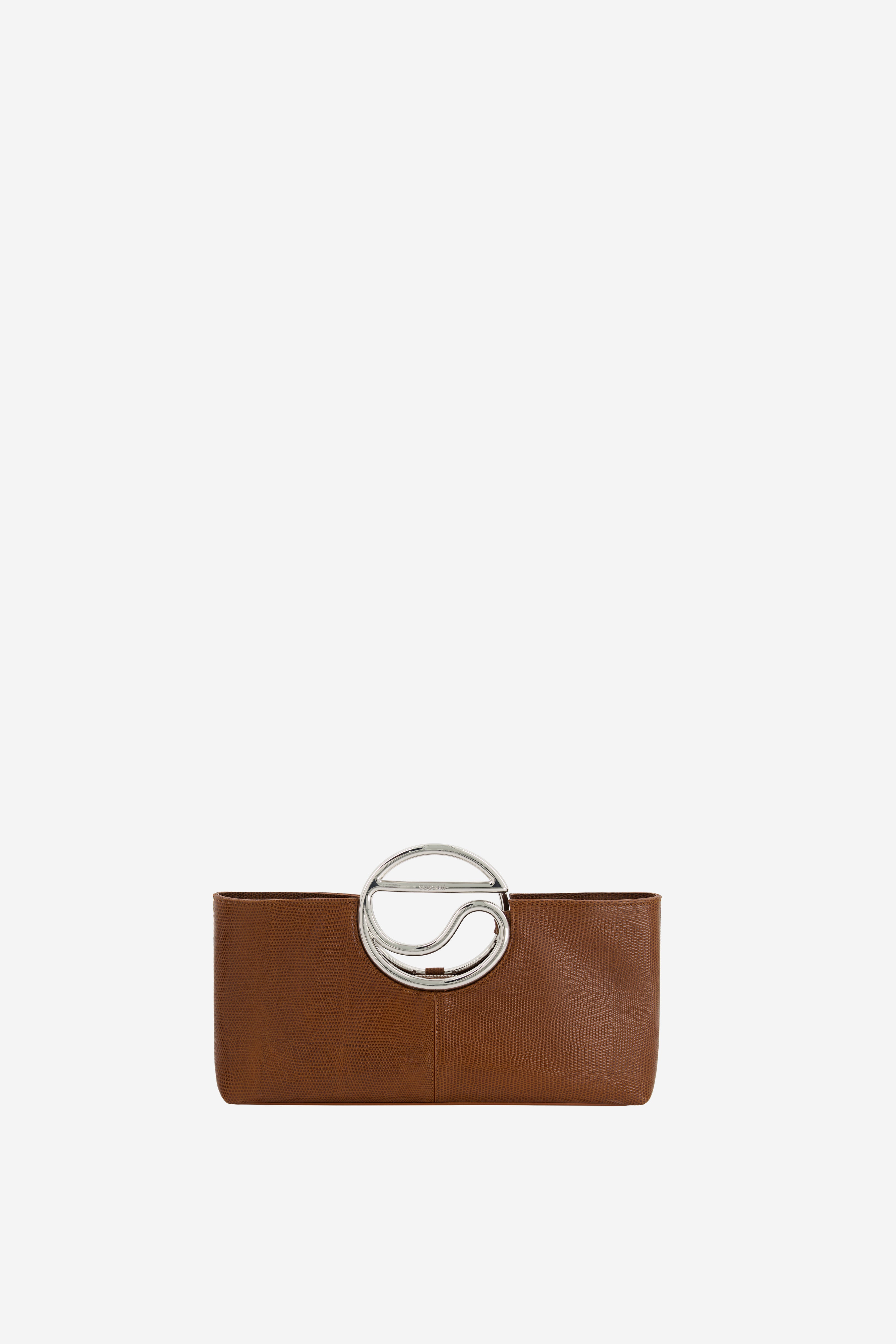 Lizard Print C Clutch