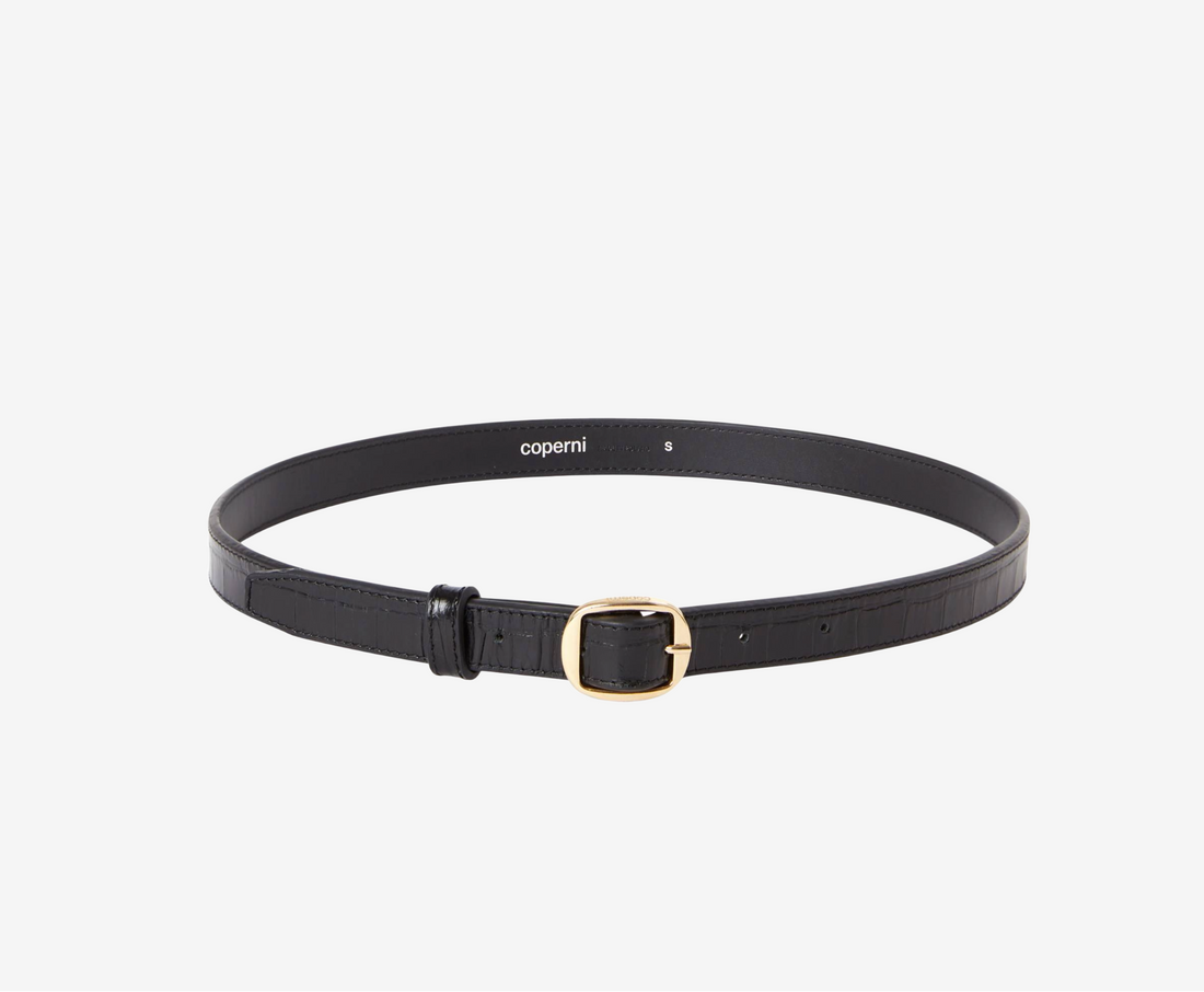 Croco Leather Belt