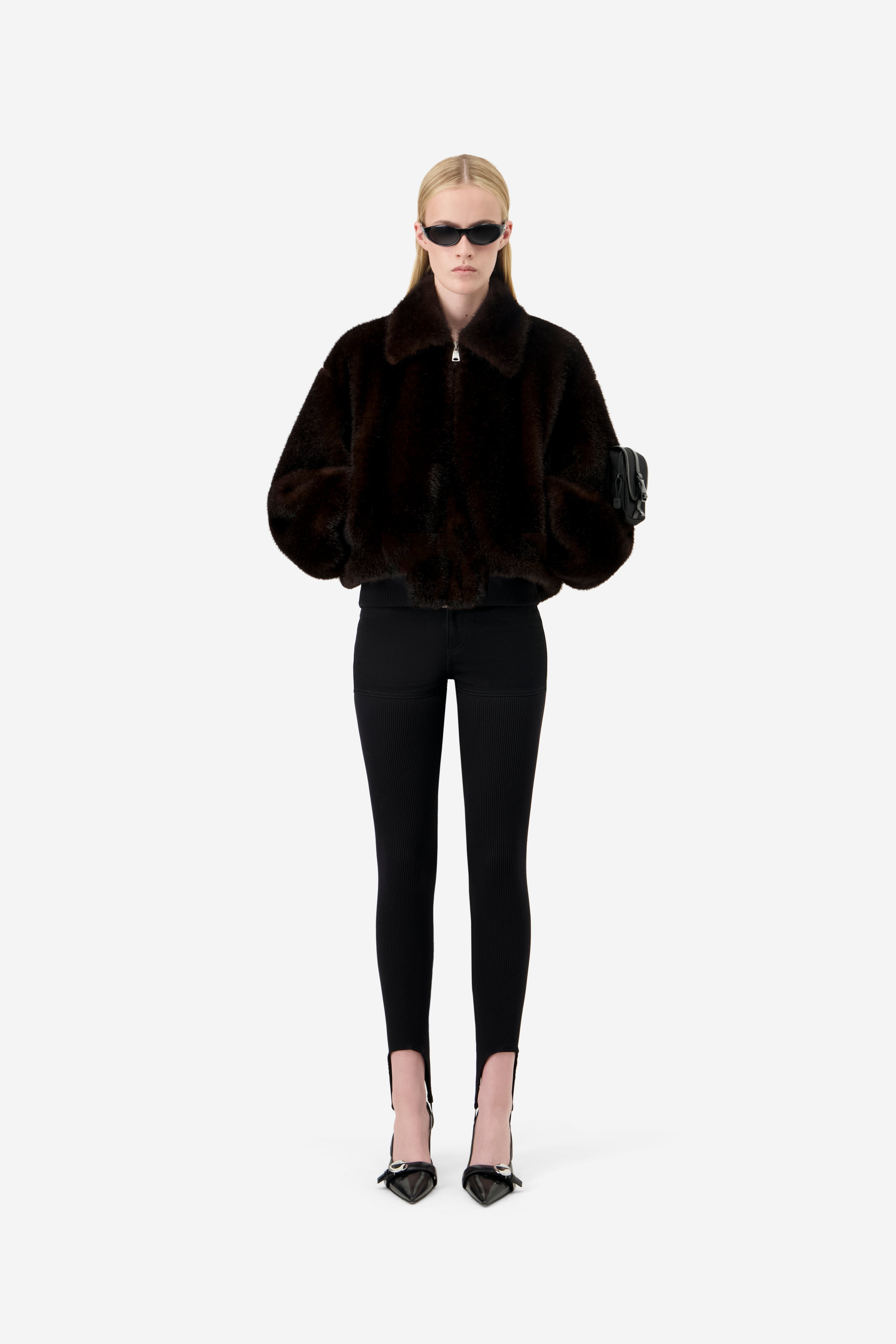 Faux Fur Bomber Jacket