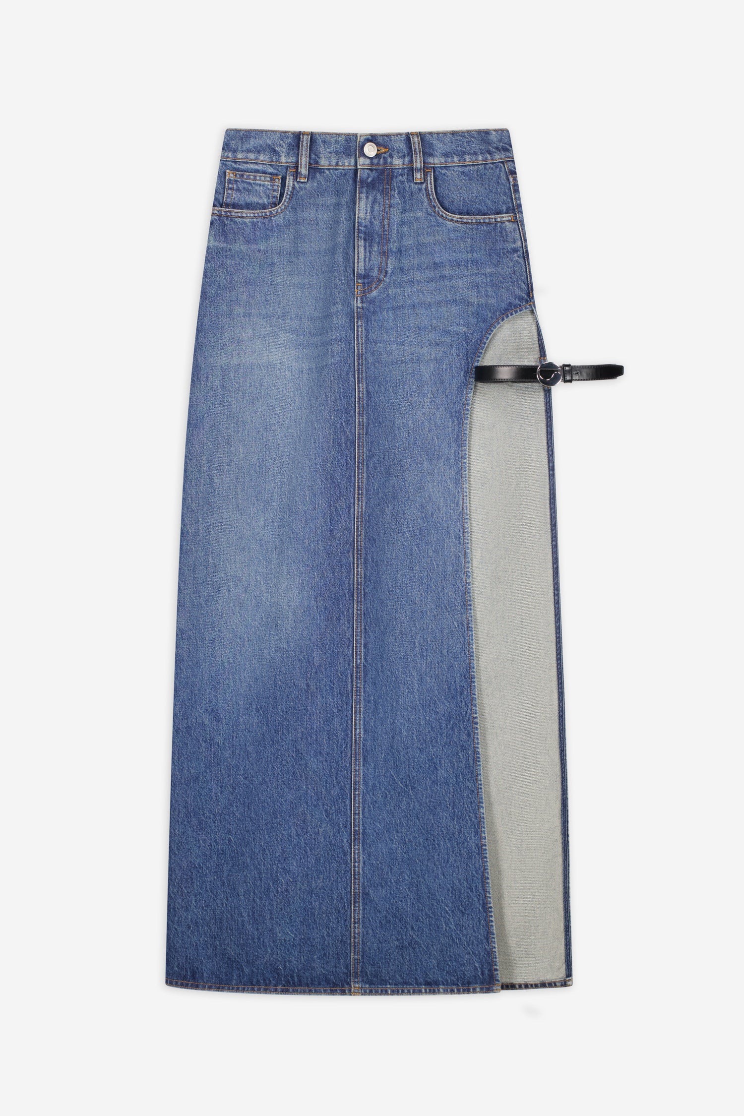 Garter Belt Denim Skirt Coperni Garter Belt Denim Skirt Coperni
