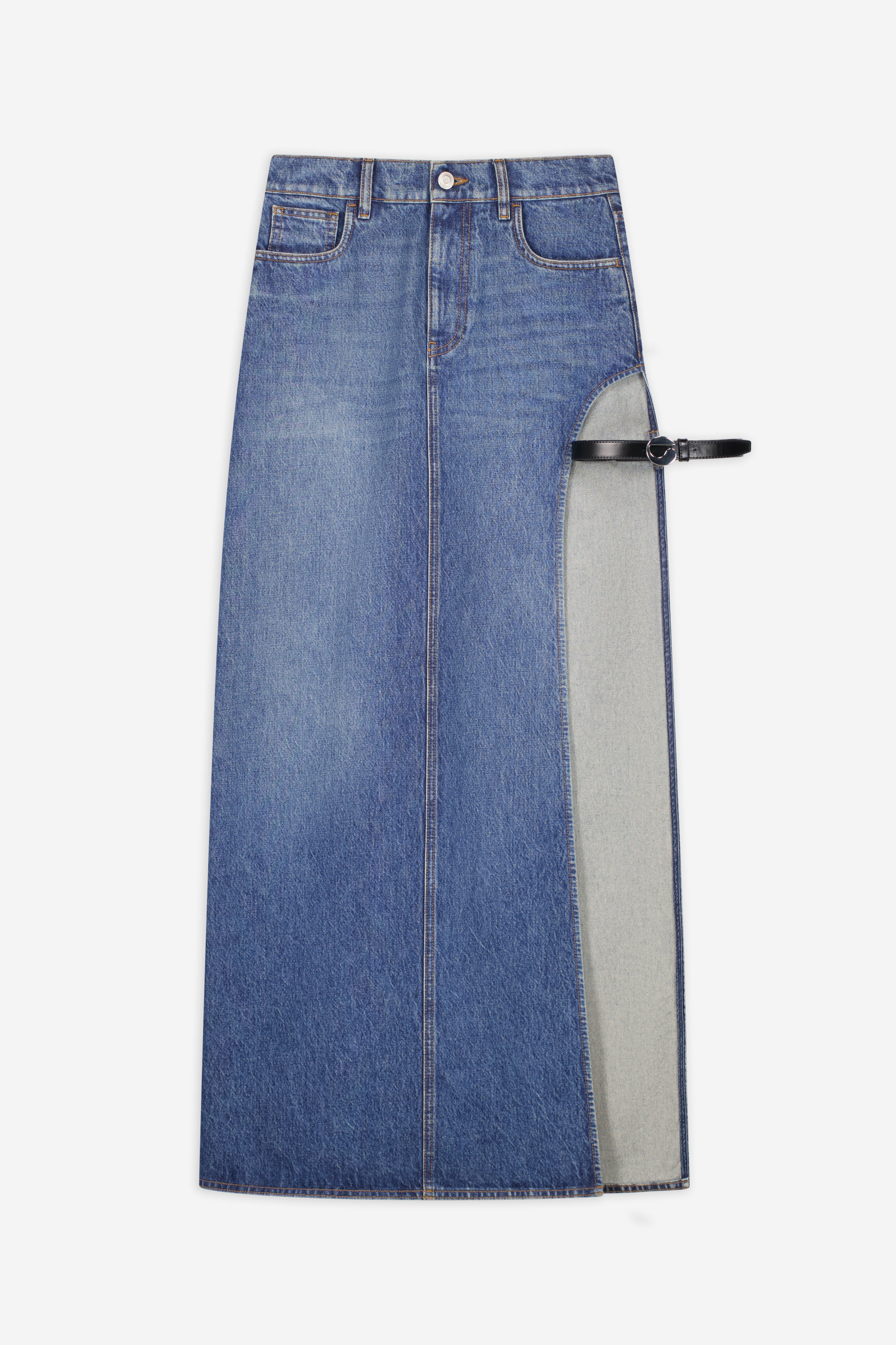 Garter Belt Denim Skirt
