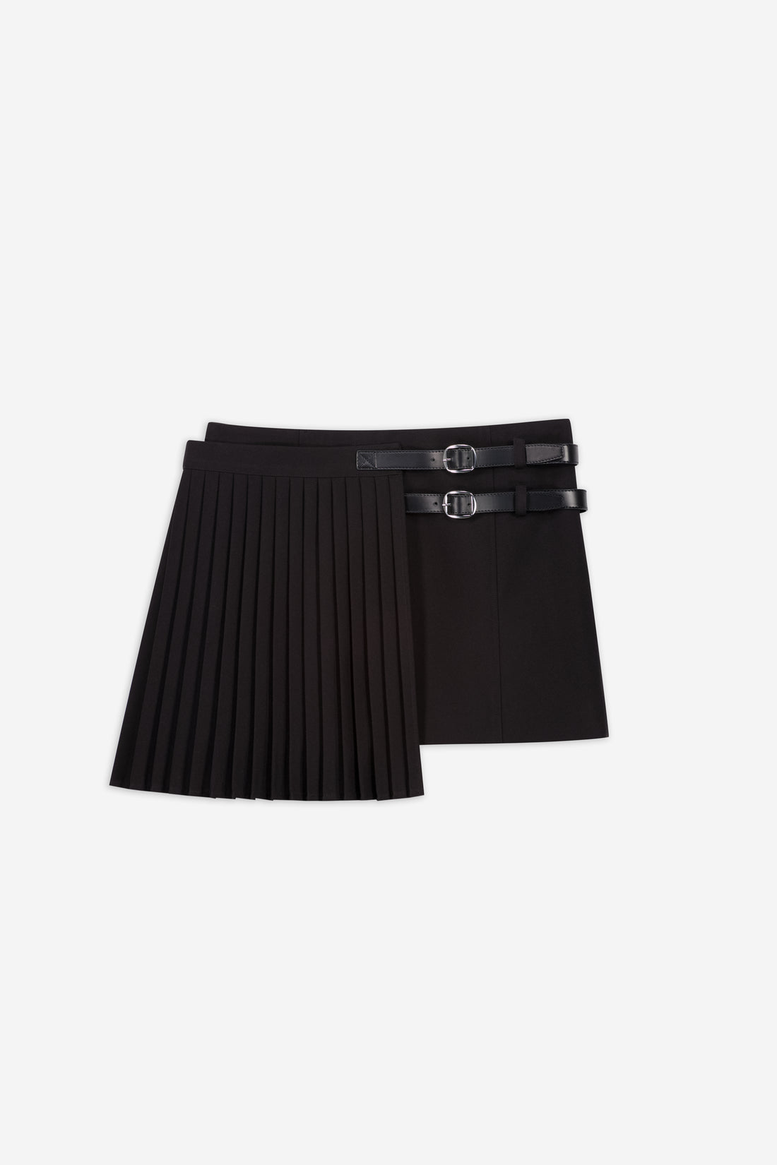 Pleated Uniform Mini Skirt