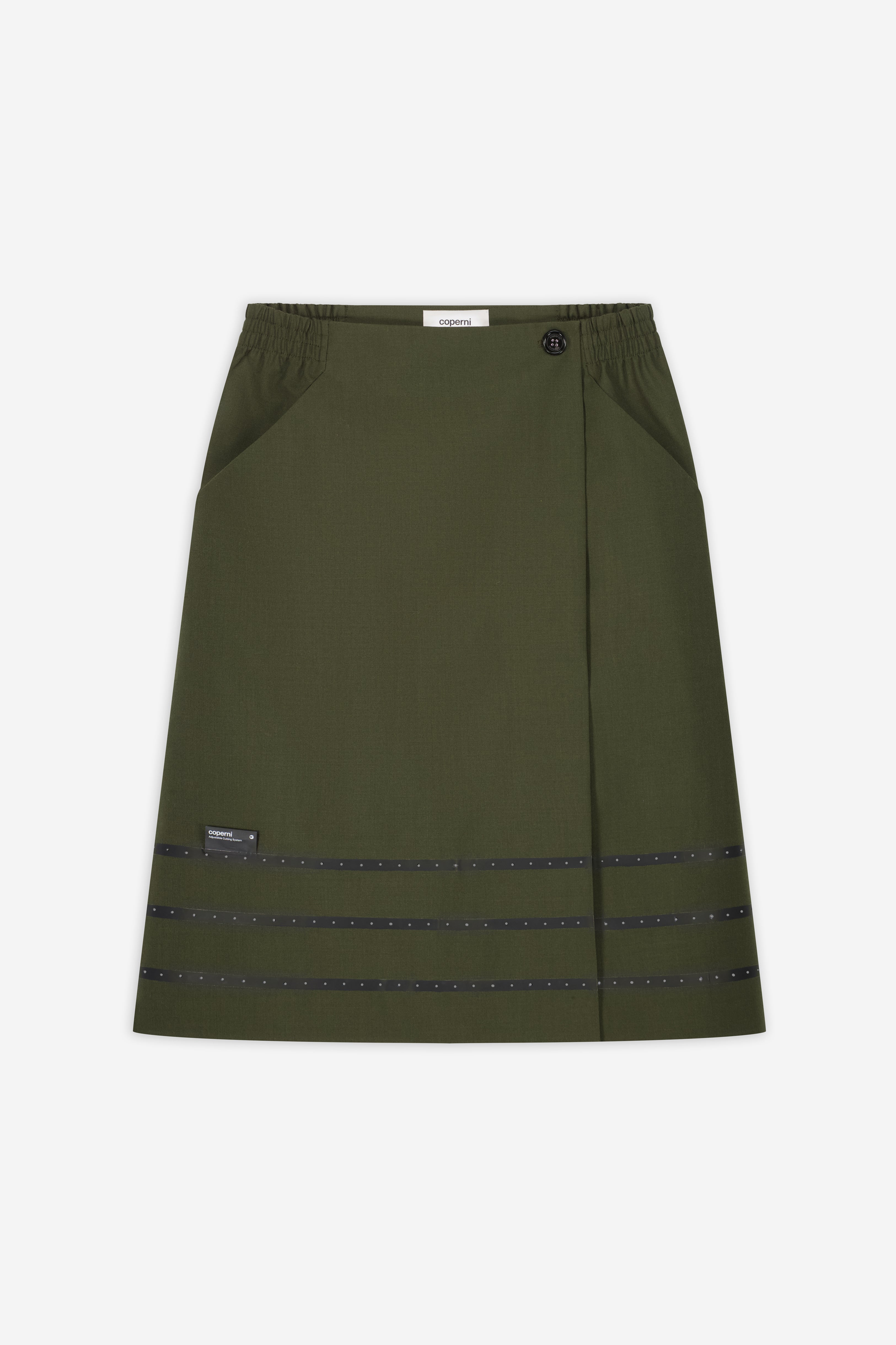 Technical Tailored Midi Skirt