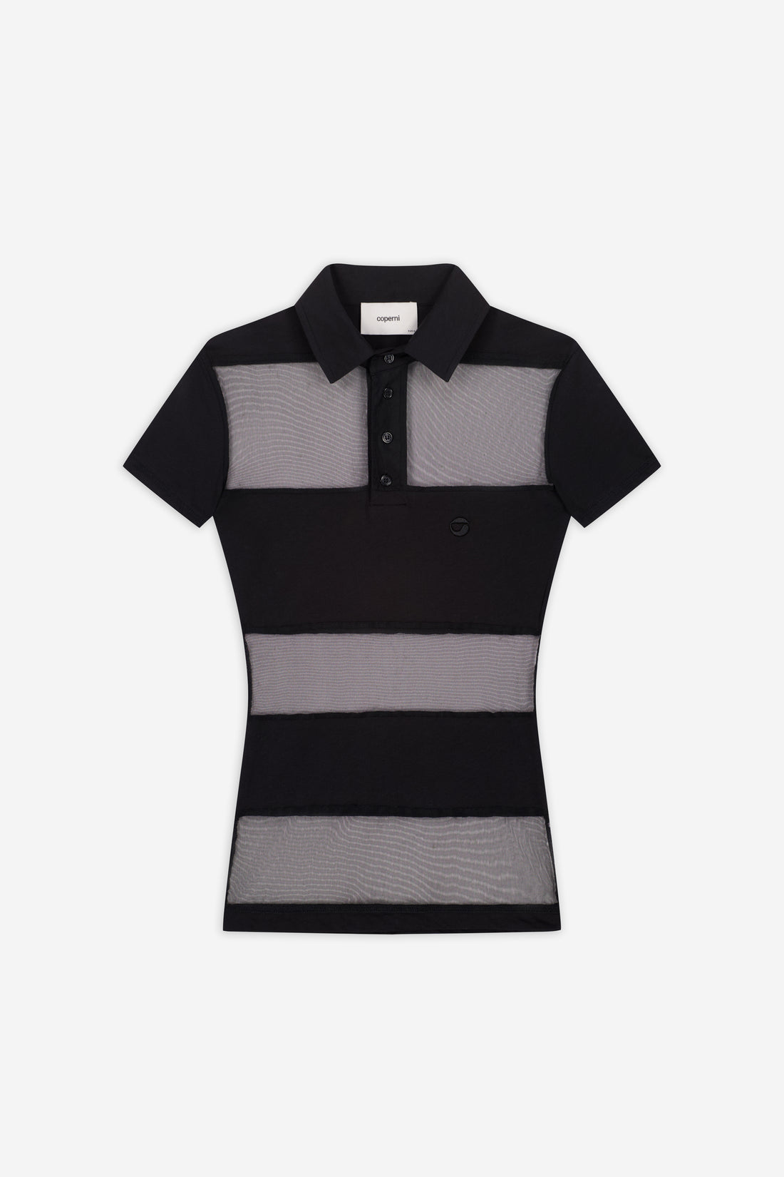 Sheer Striped Polo