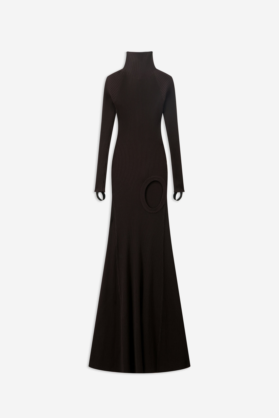 Leg Cut-Out Rib Gown