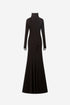 Leg Cut-Out Rib Gown