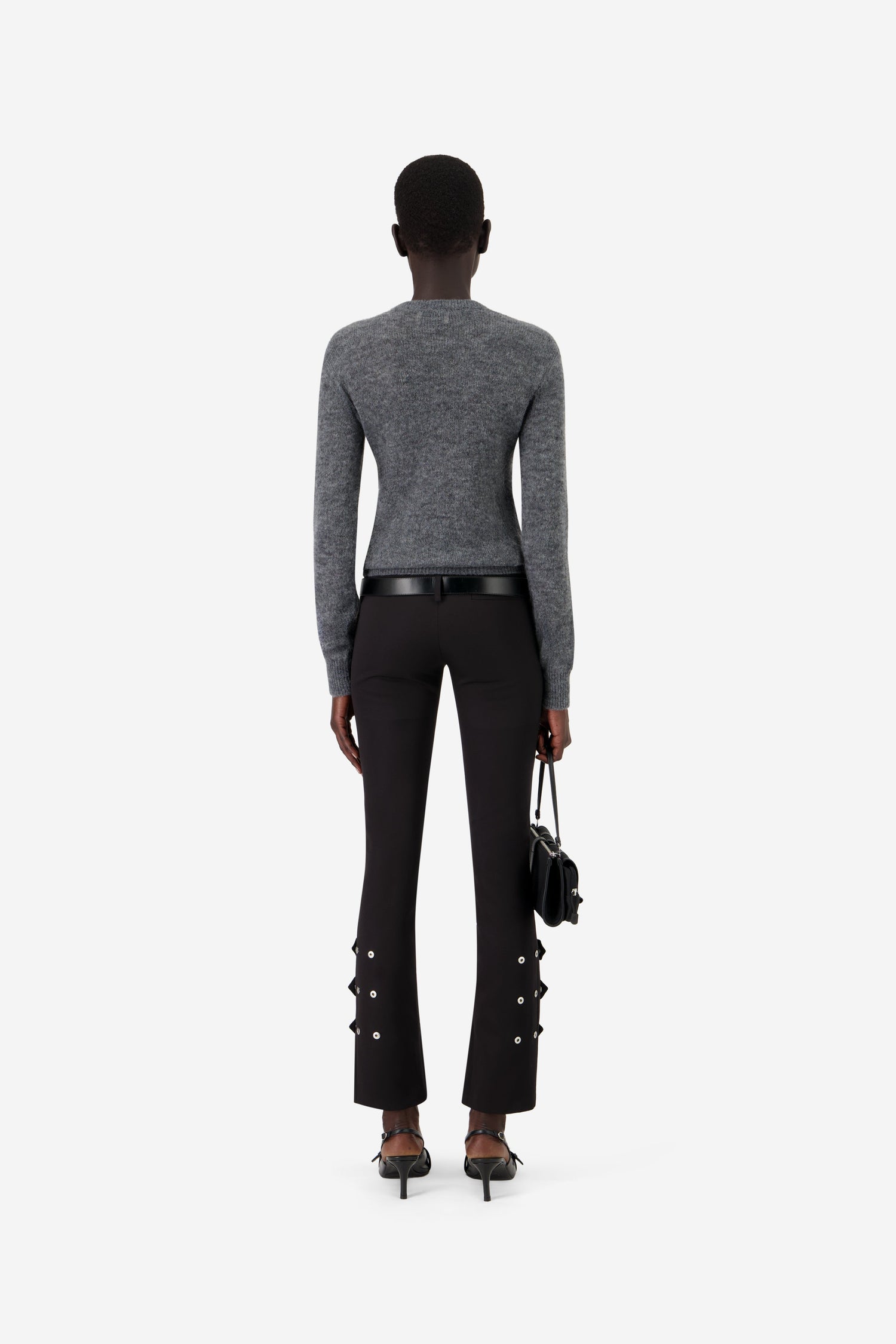 Buckle Cut-Out Sweater
