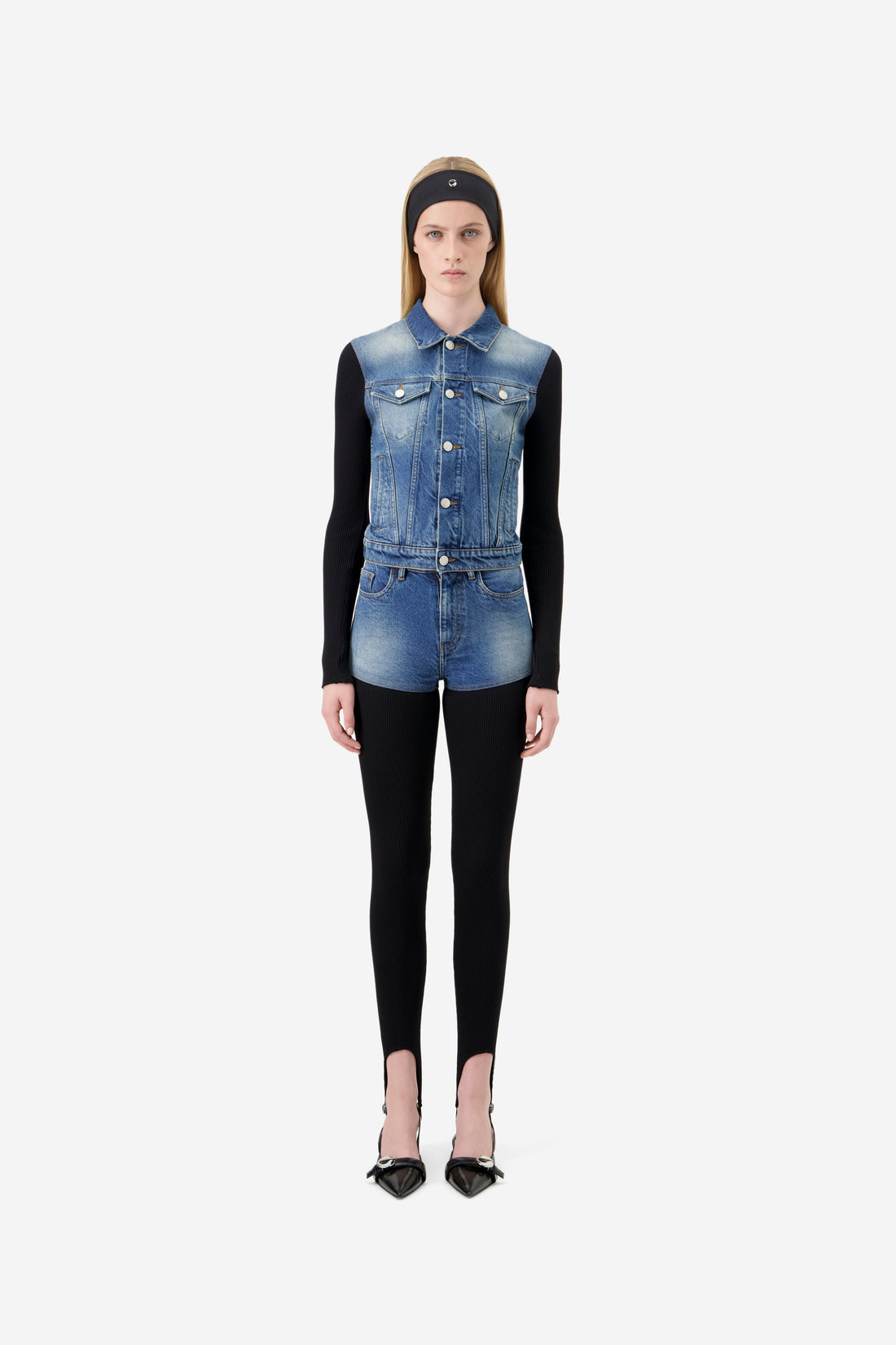 Hybrid Rib Denim Pants
