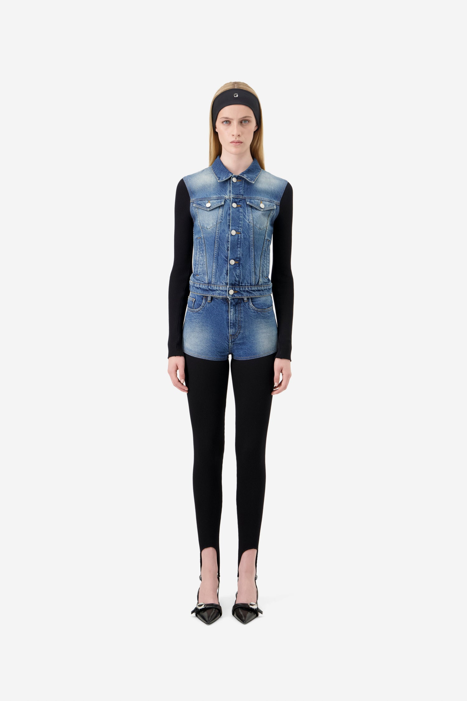 Hybrid Rib Denim Pants