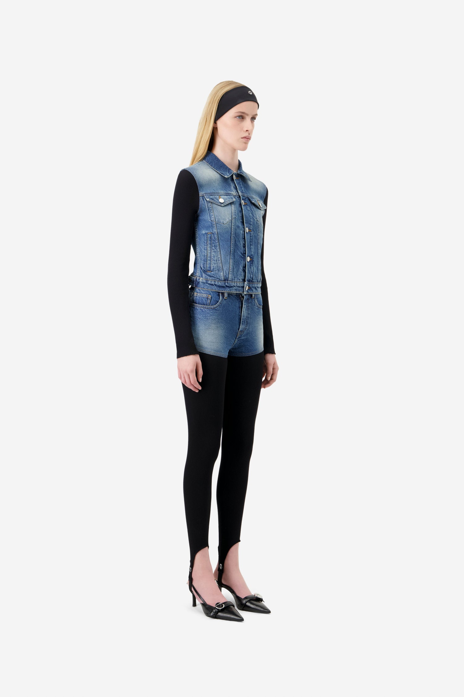 Hybrid Rib Denim Pants