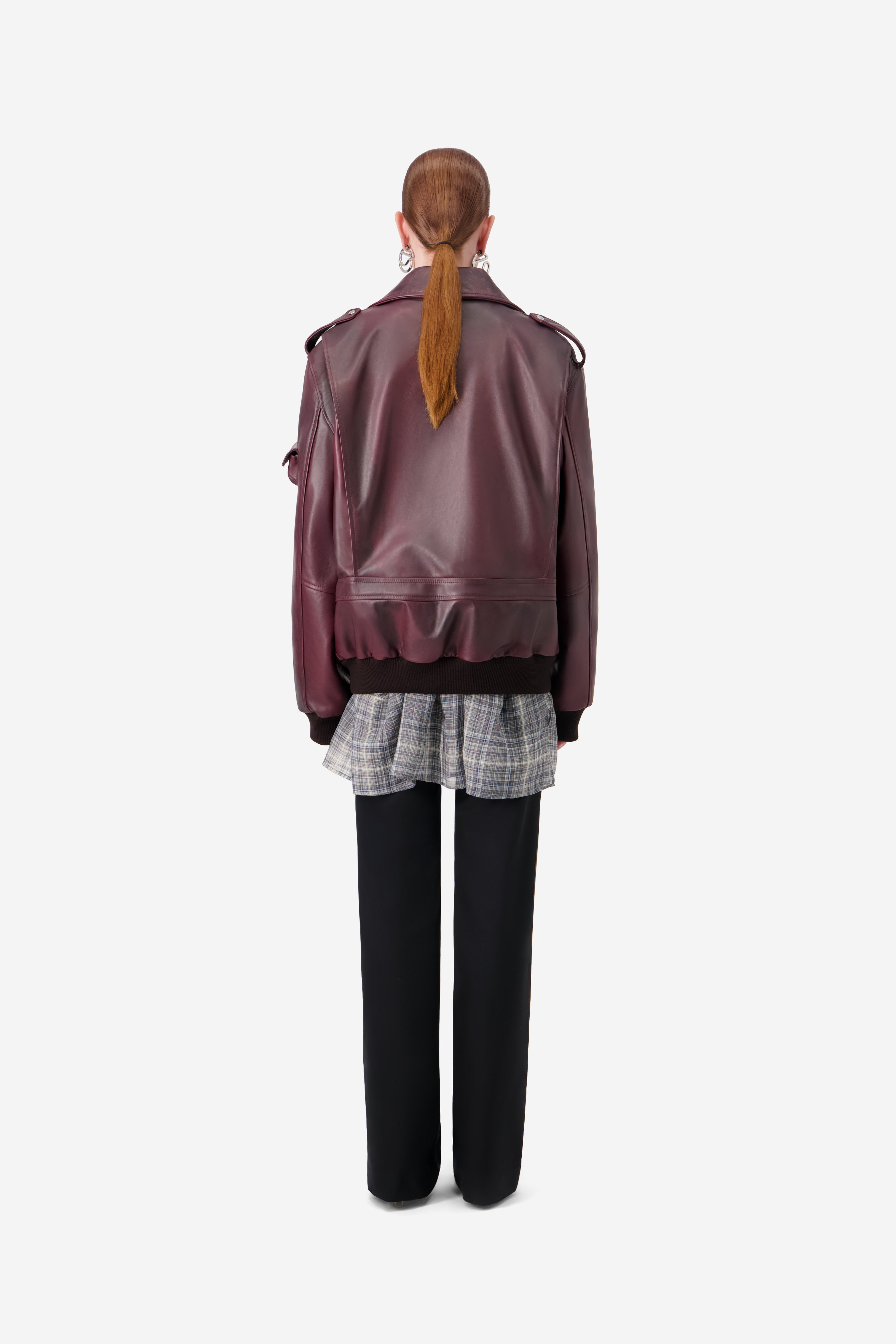 Oversized Leather Jacket