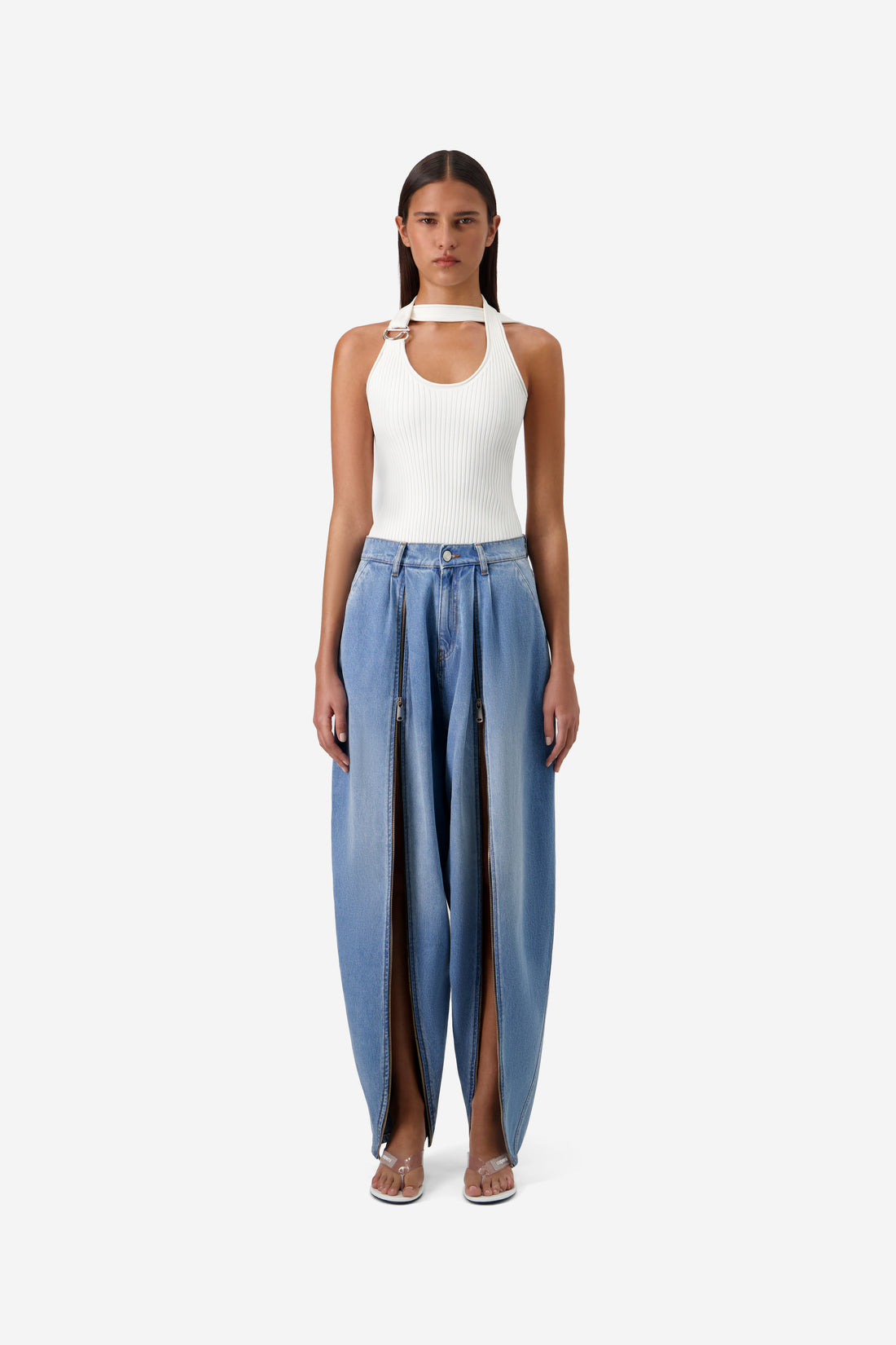 Denim Sarouel Pants