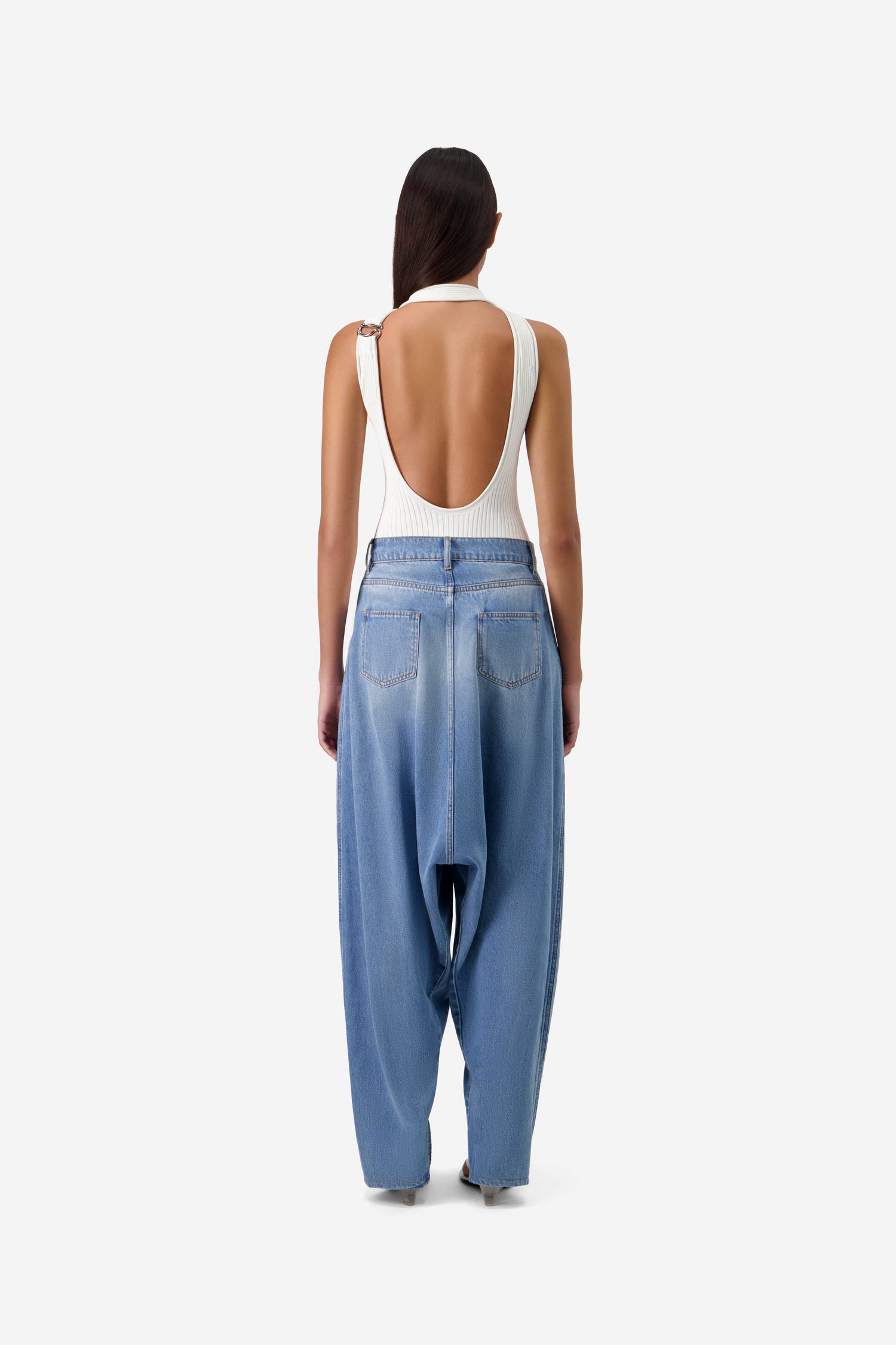 Denim Sarouel Pants