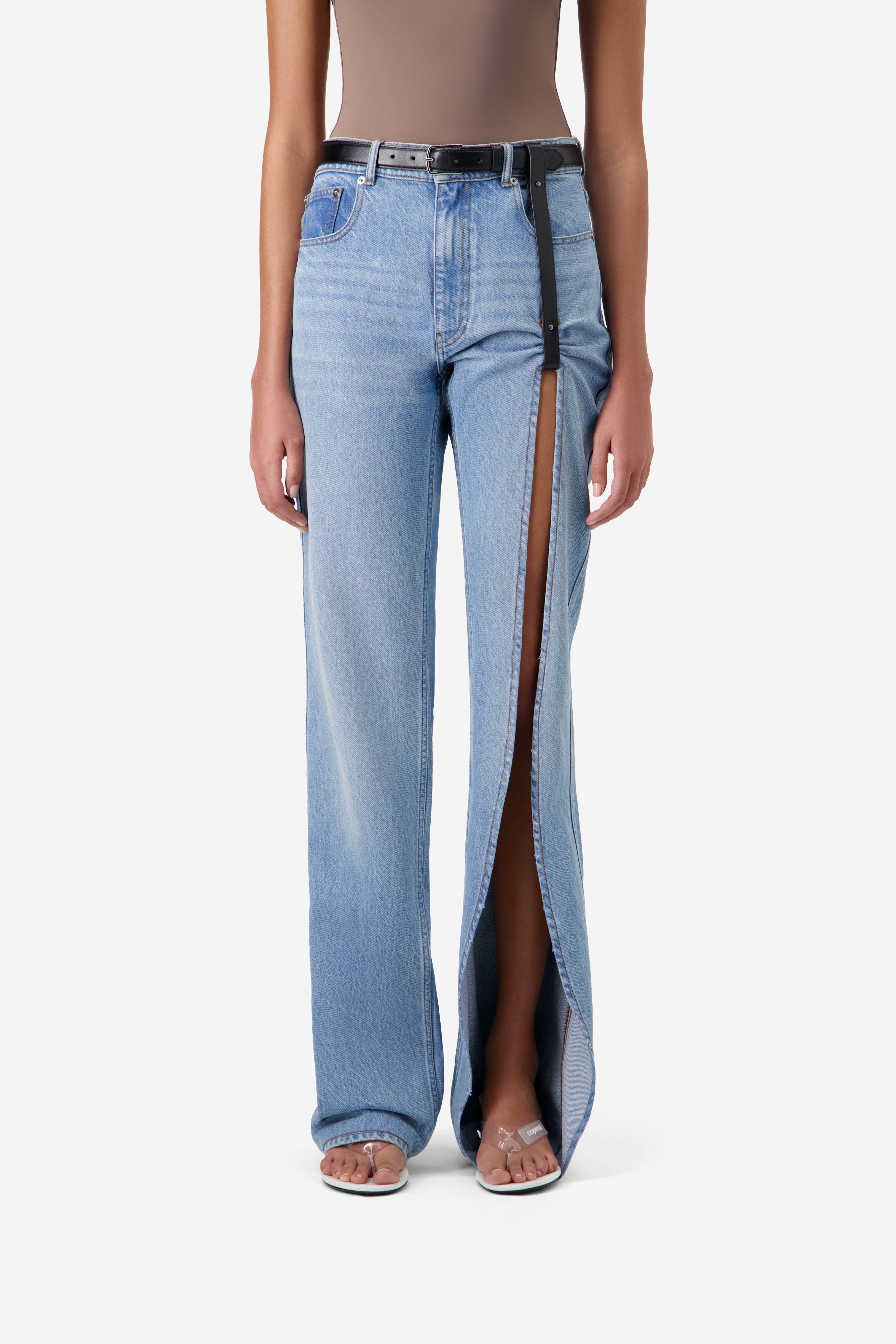 Denim Suspended Pants