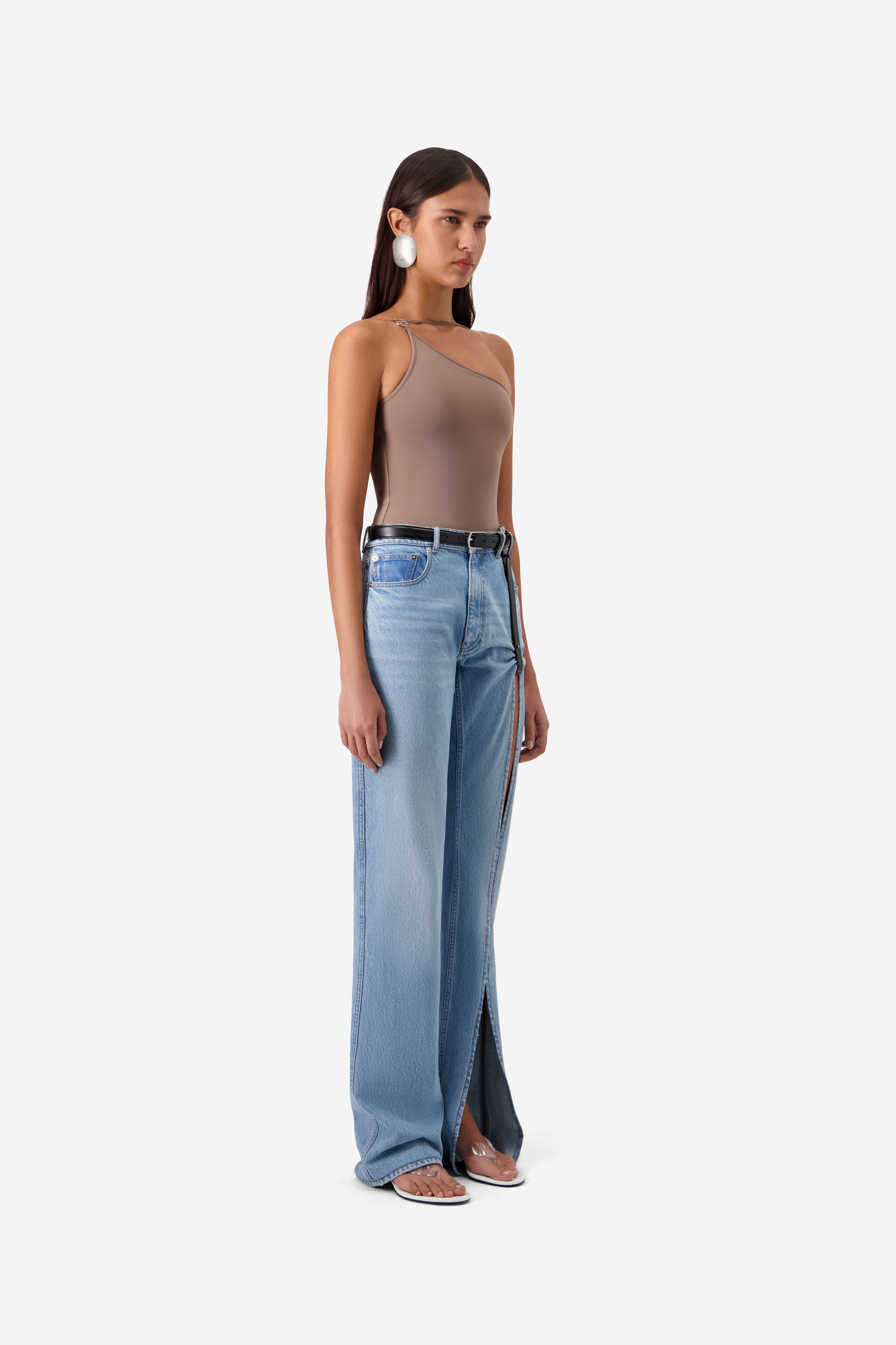 Denim Suspended Pants