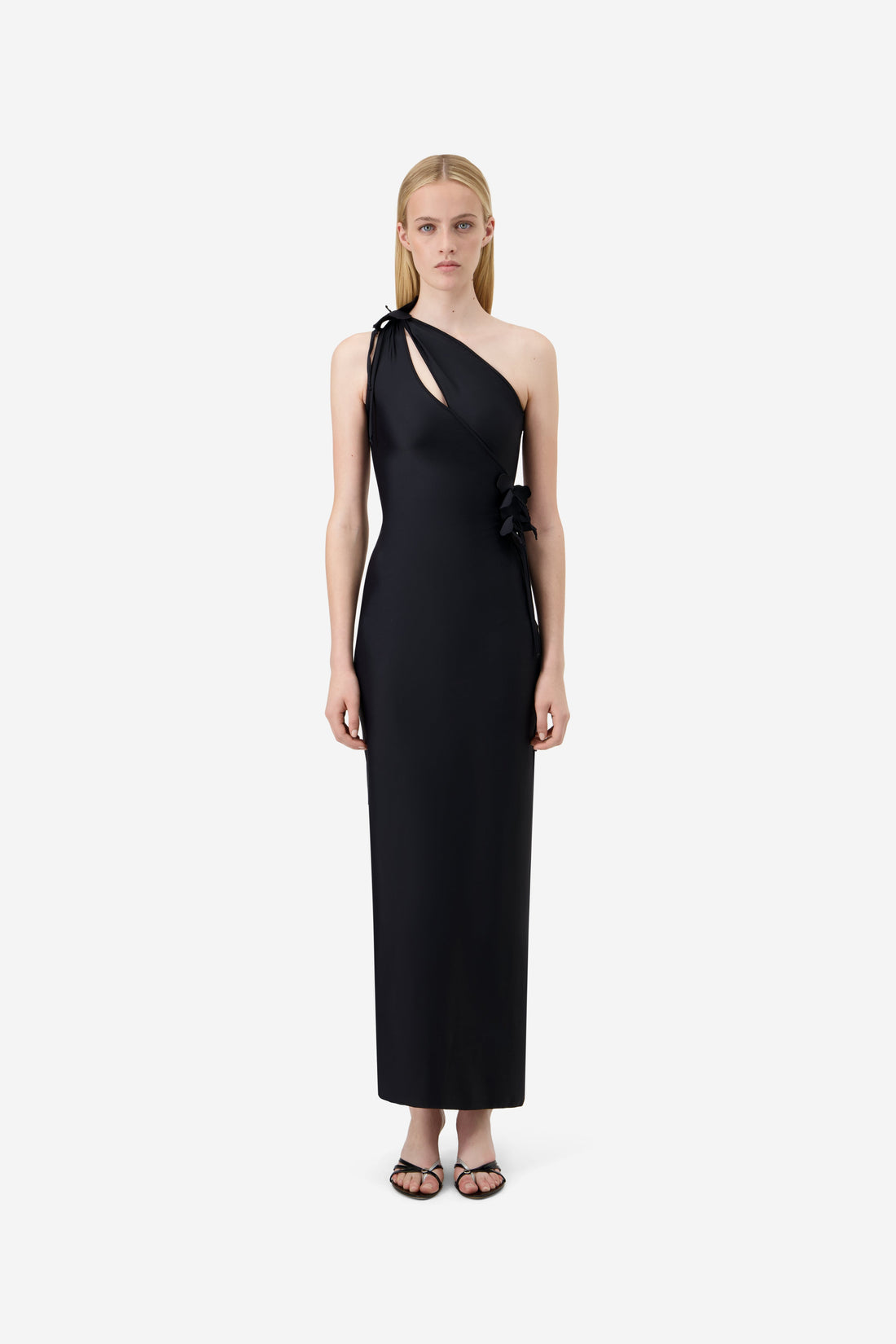 Asymmetric Flower Gown