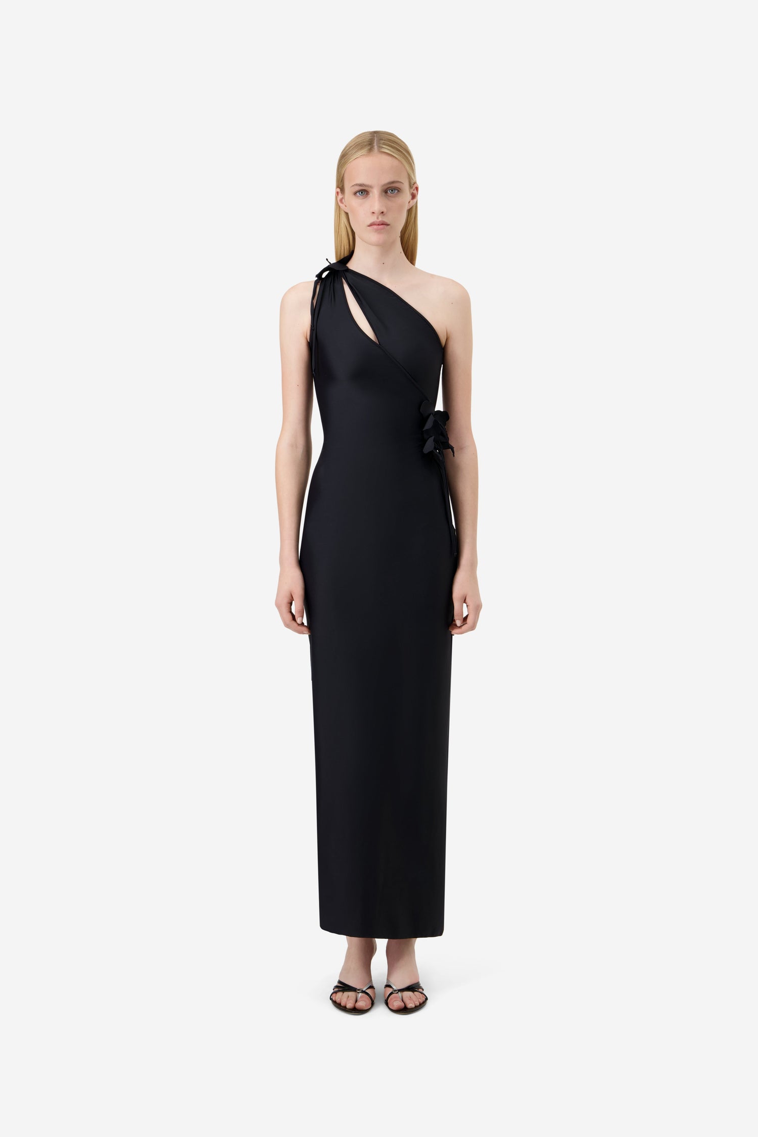 Asymmetric Flower Gown