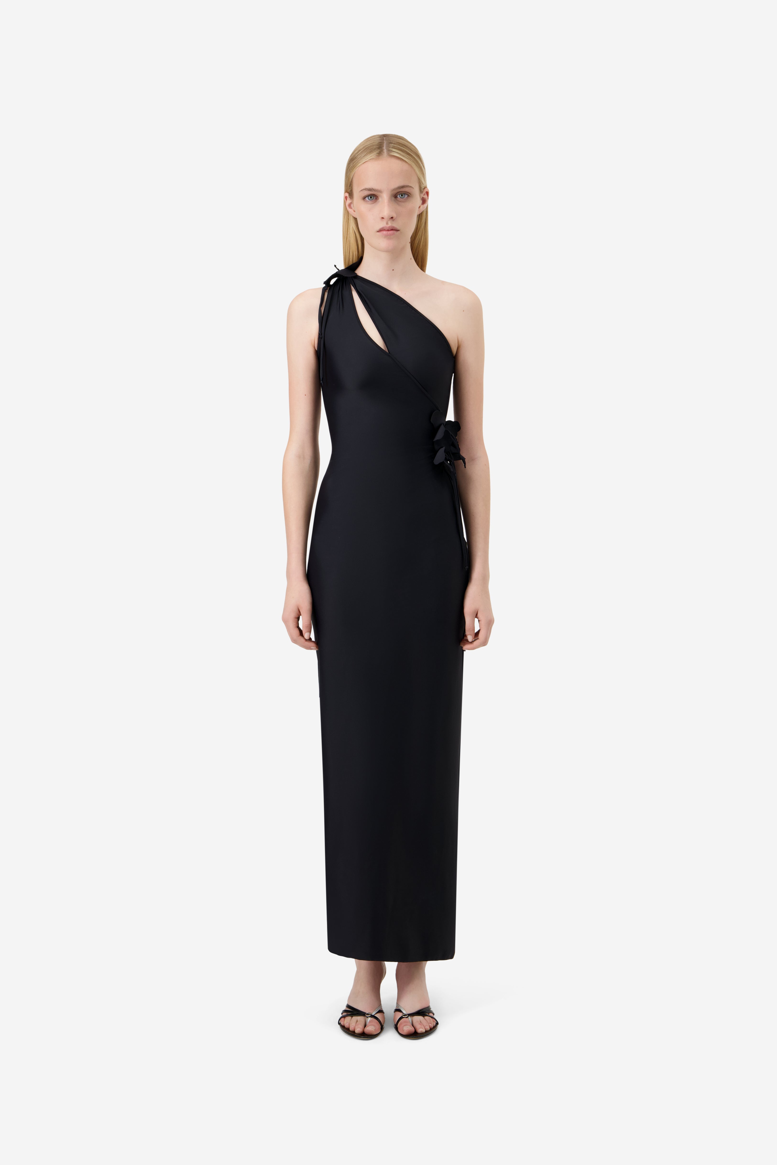 Asymmetric Flower Gown