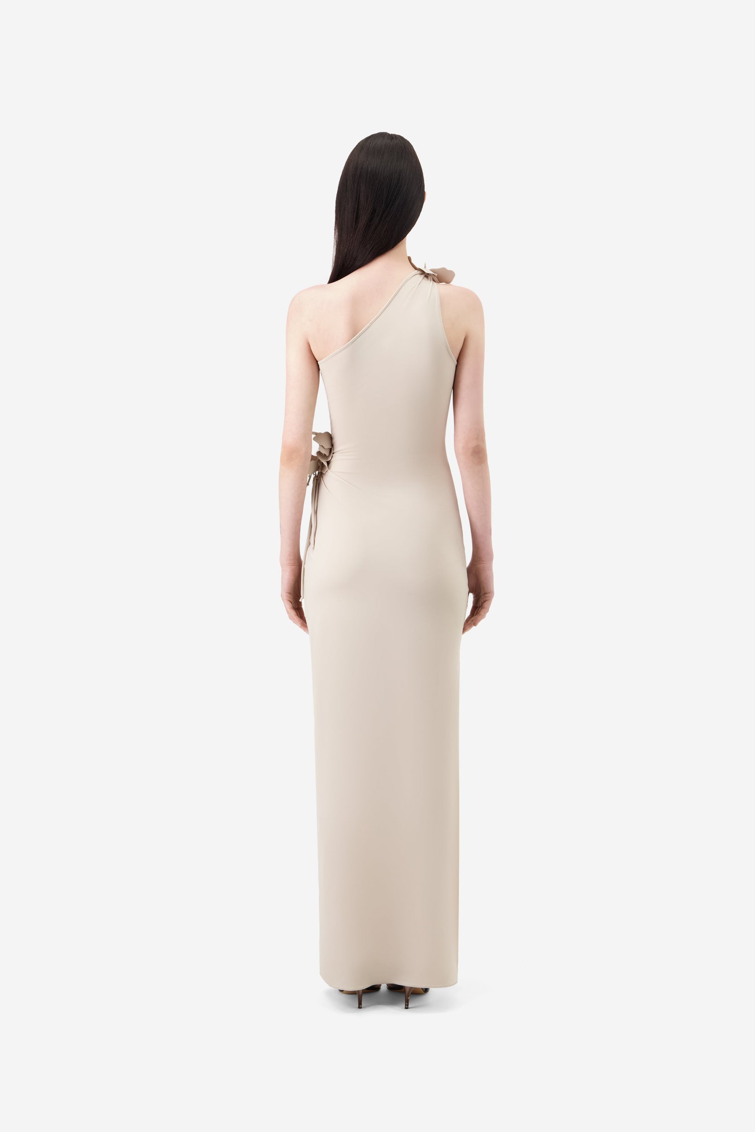 Asymmetric Flower Gown