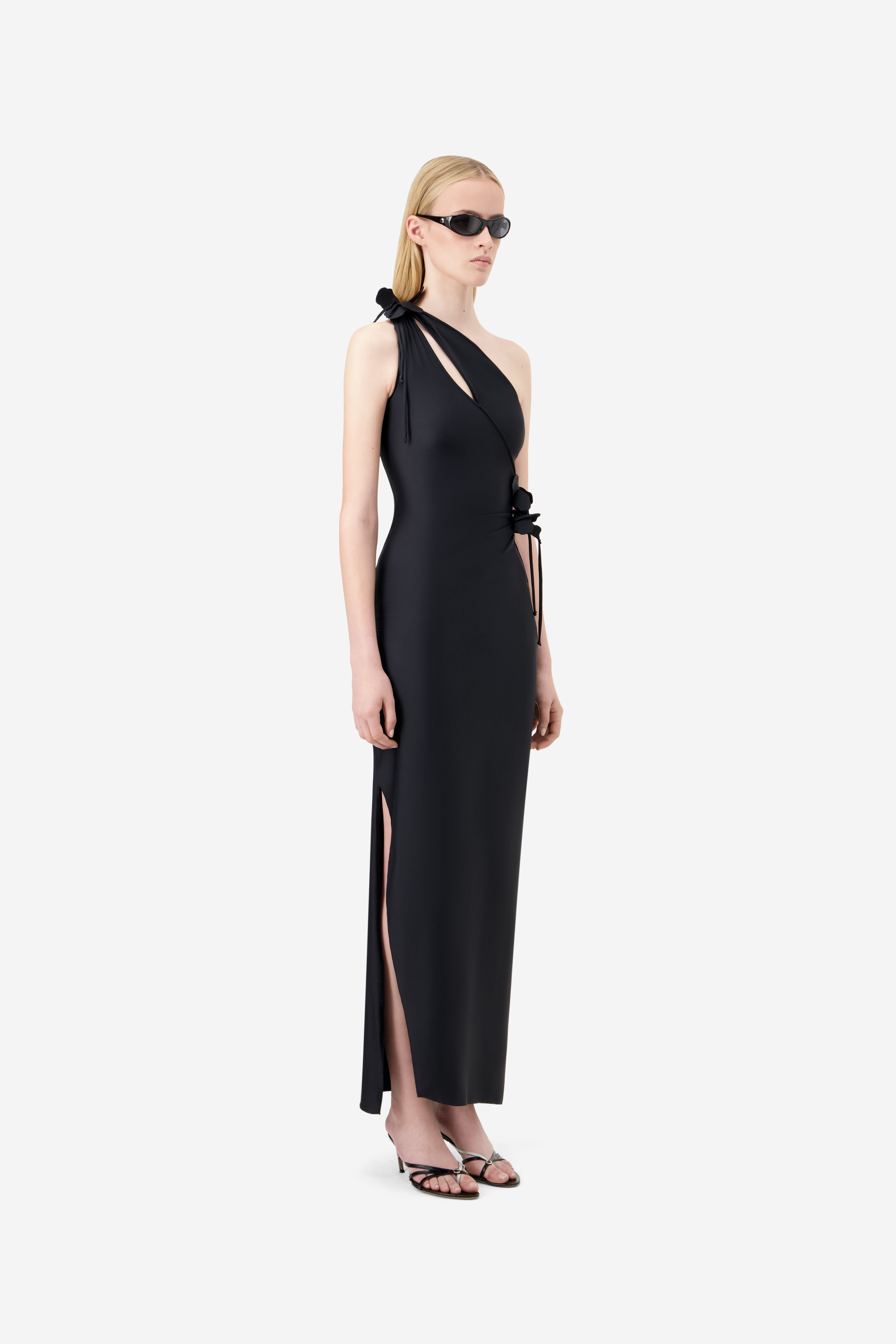 Asymmetric Flower Gown