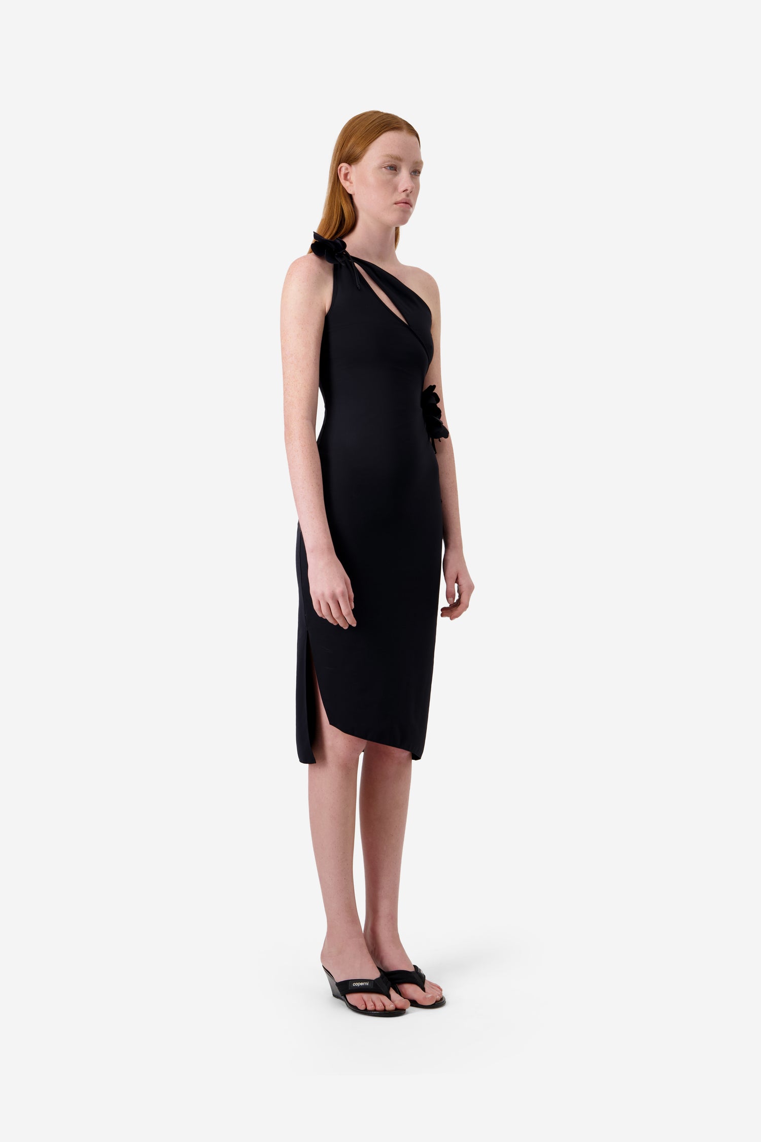 Asymmetric Mini Flower Gown Coperni Asymmetric Mini Flower Gown Coperni