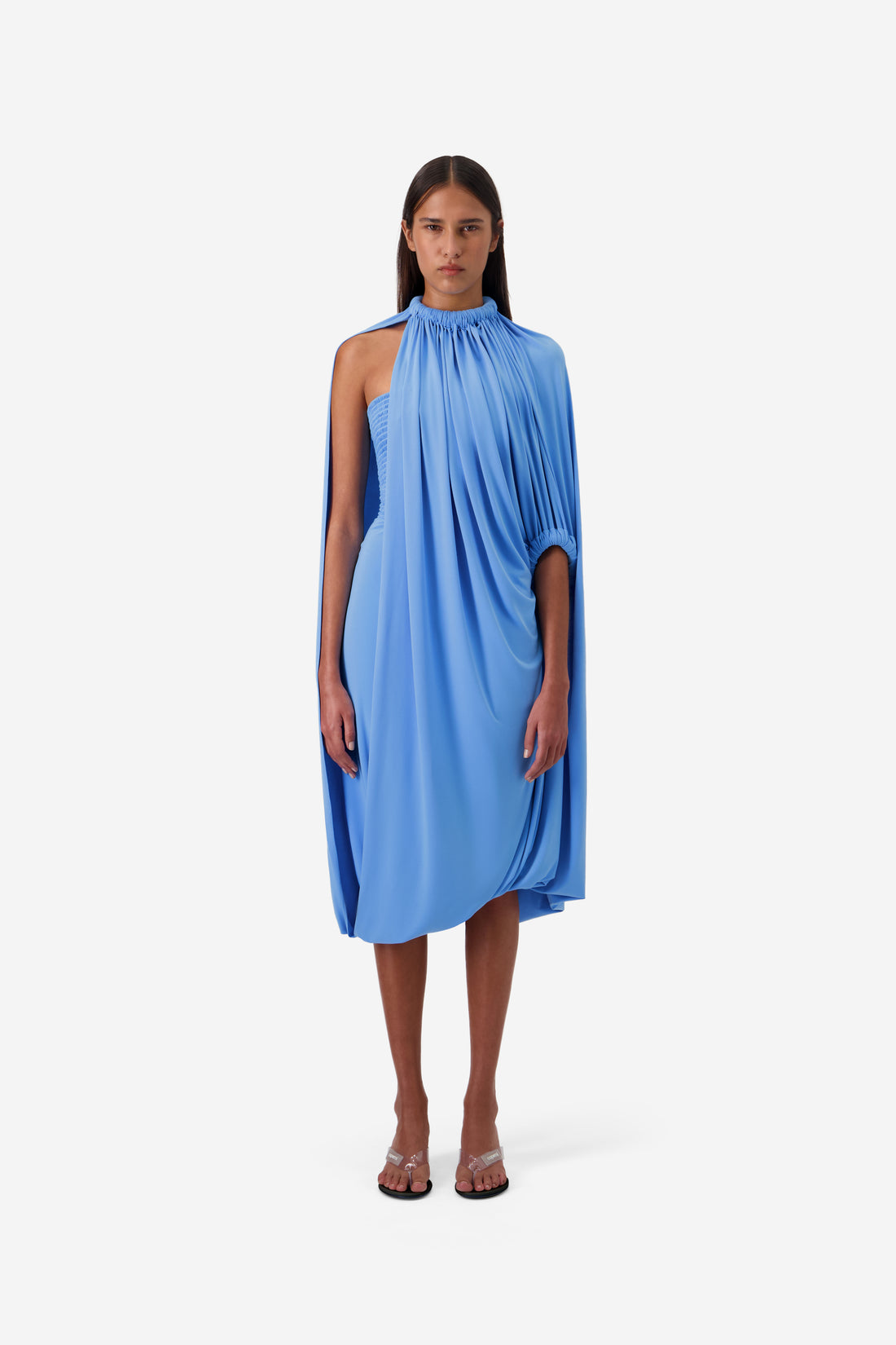 Draped Smock Dress
