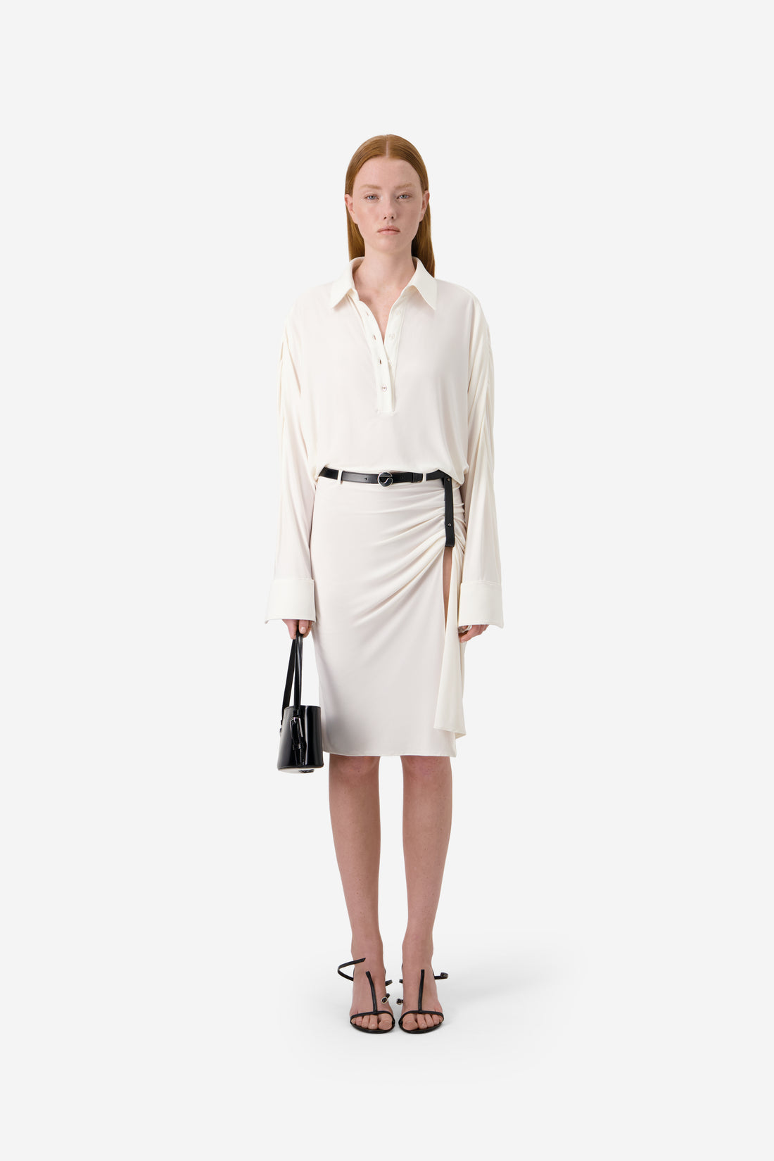Draped Boxy Suspended Dress