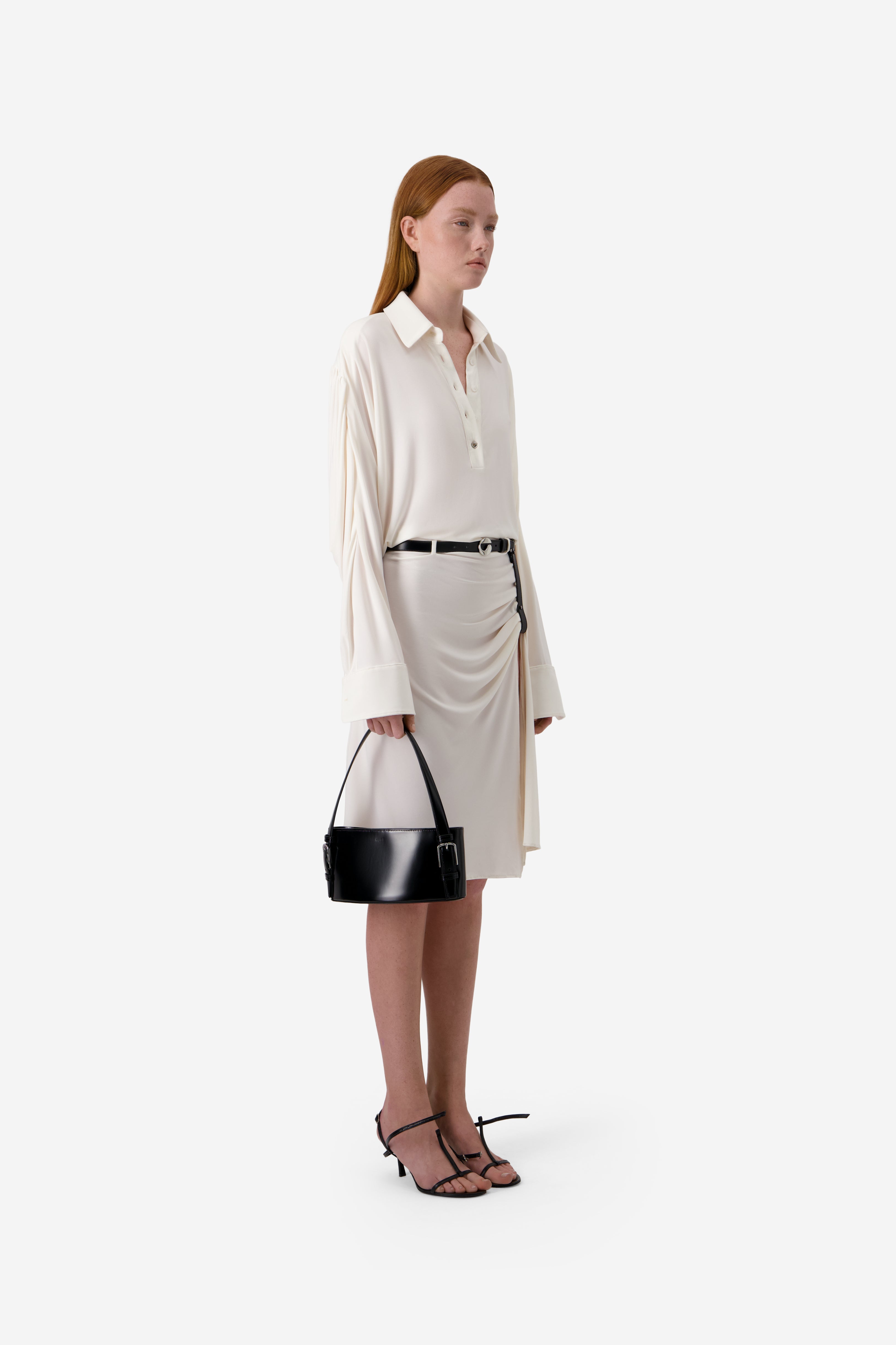 Draped Boxy Suspended Dress