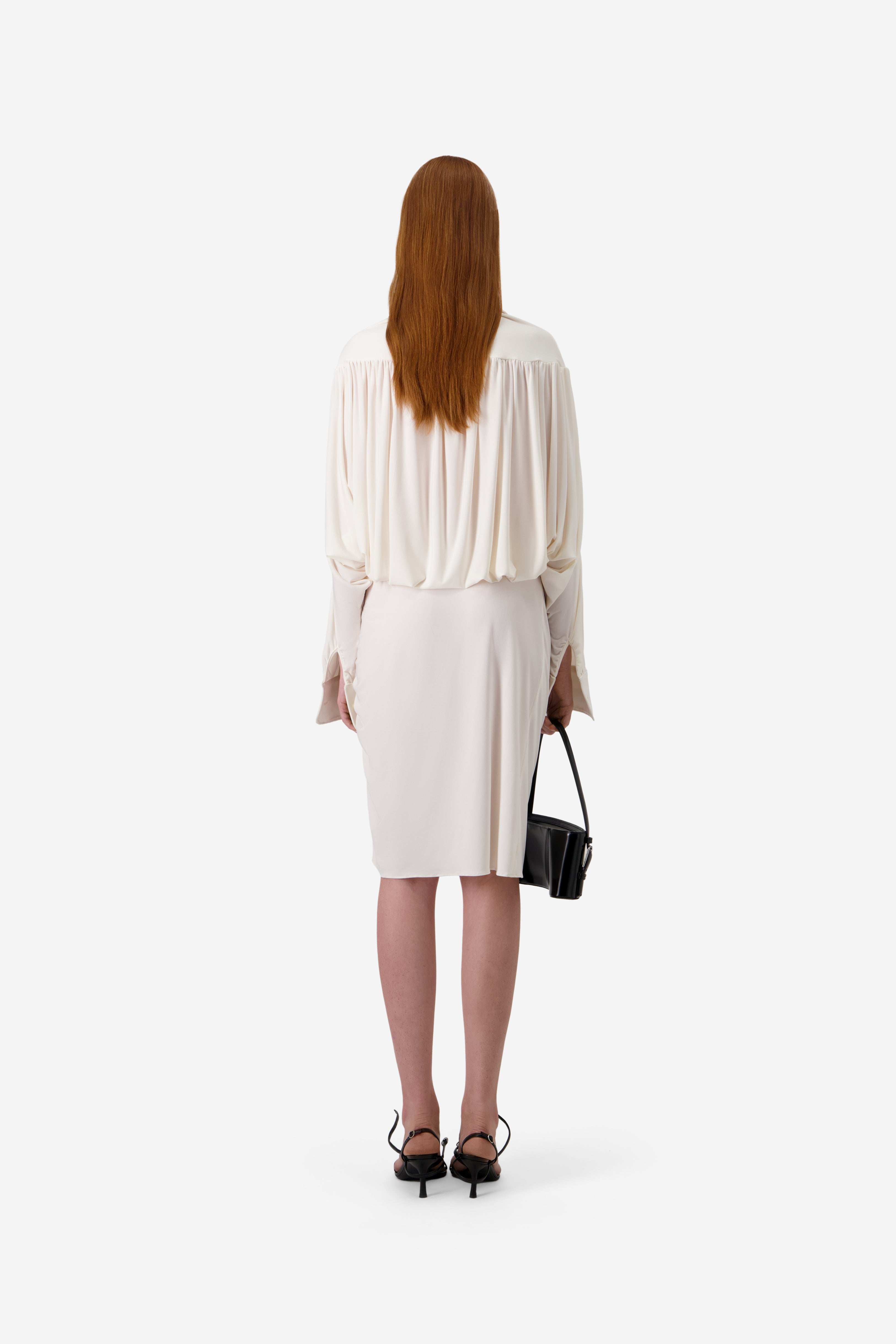 Draped Boxy Suspended Dress