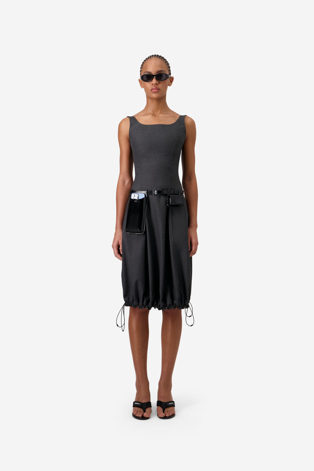 Technical Tailored Balloon Dress