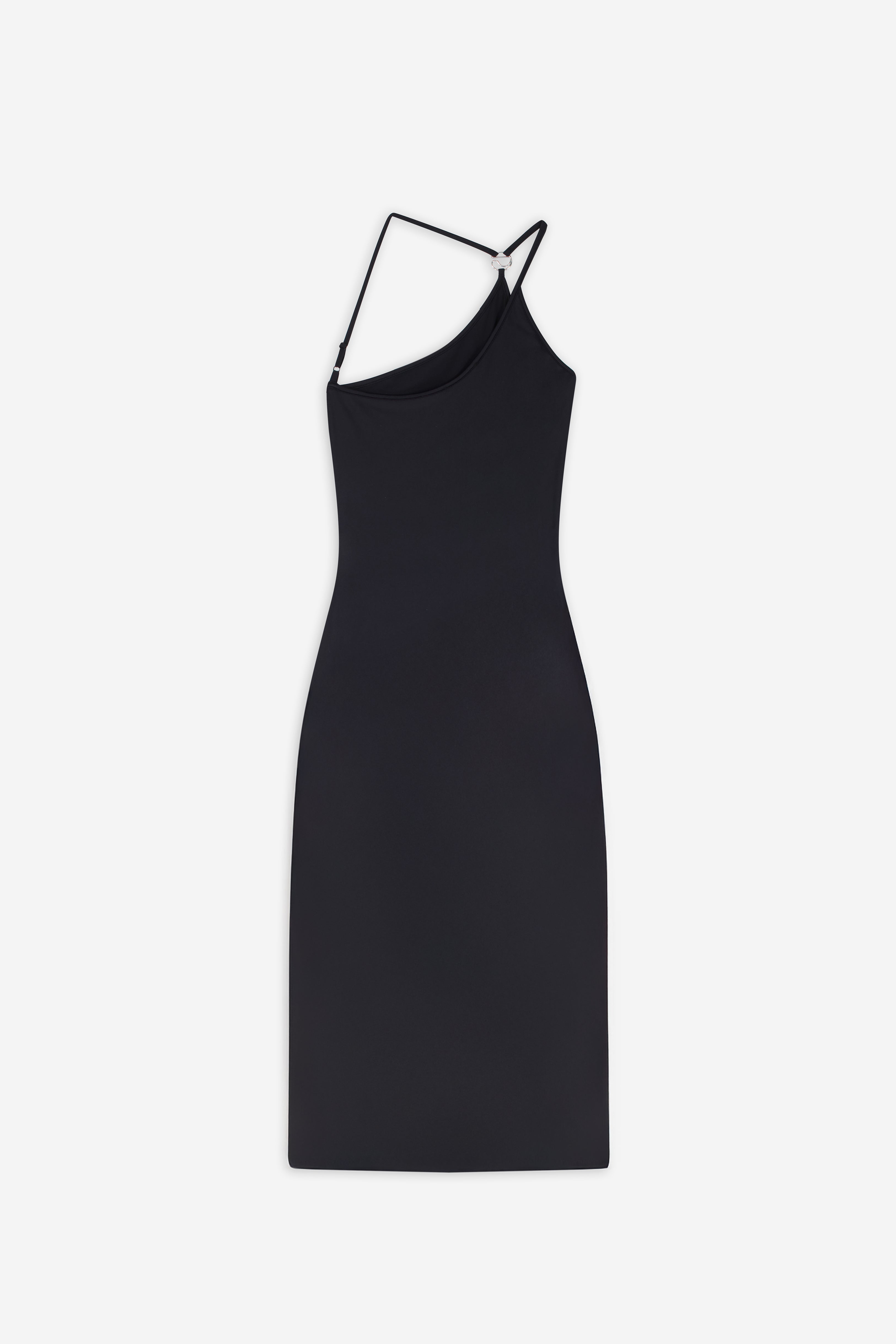 C-Logo One Shoulder Dress