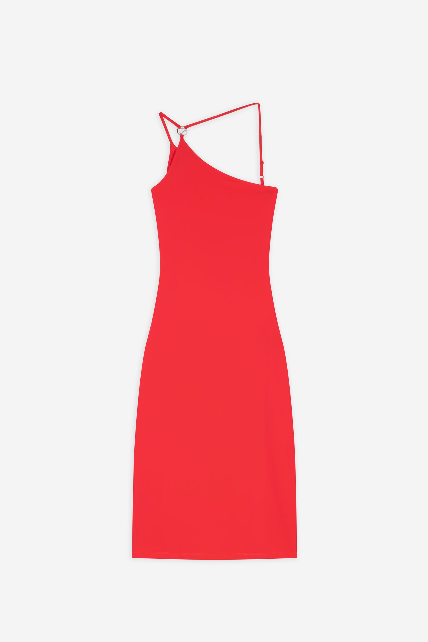 C-Logo One Shoulder Dress